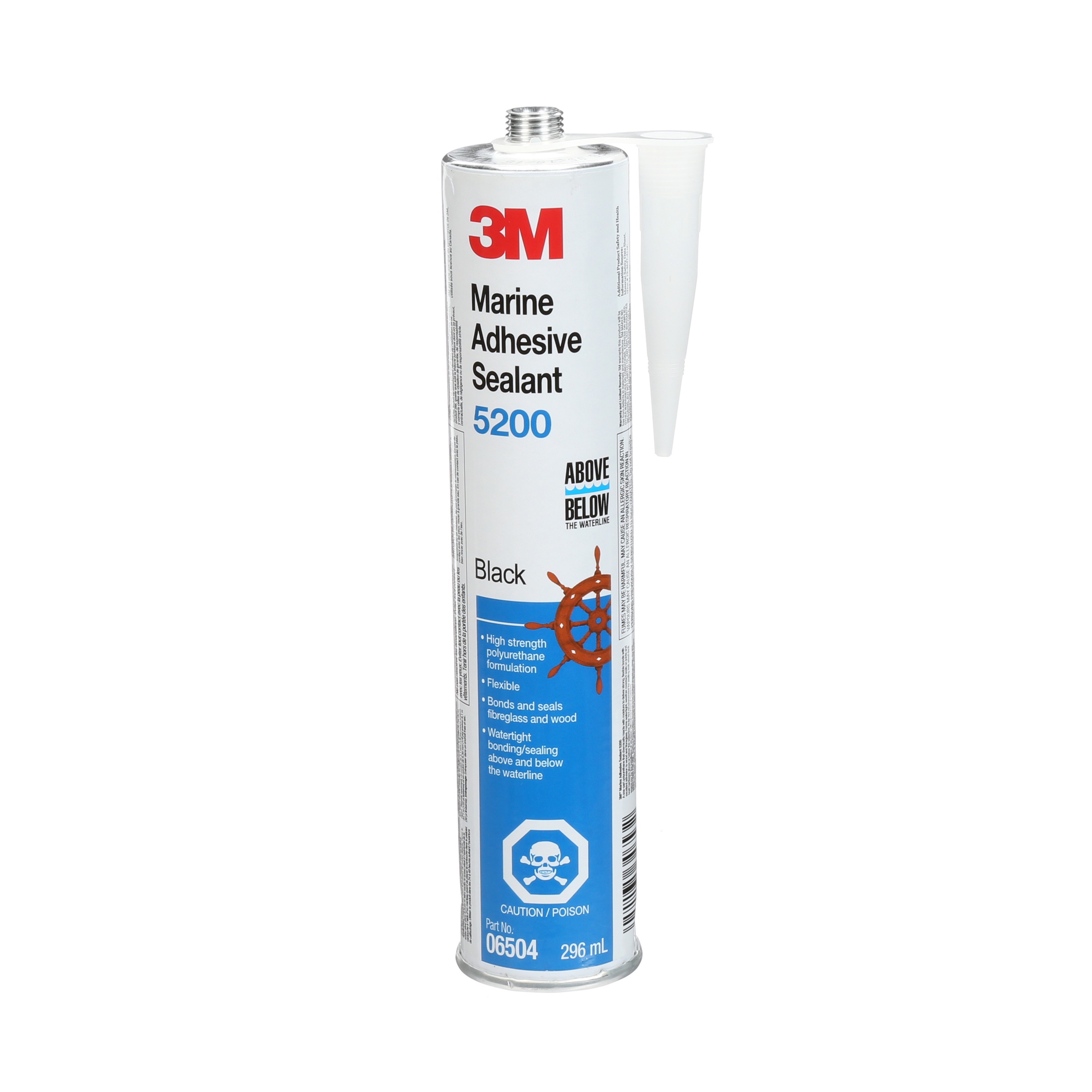 Adhésif mastic marin de 3M(MC), 5200, noir, 296 ml