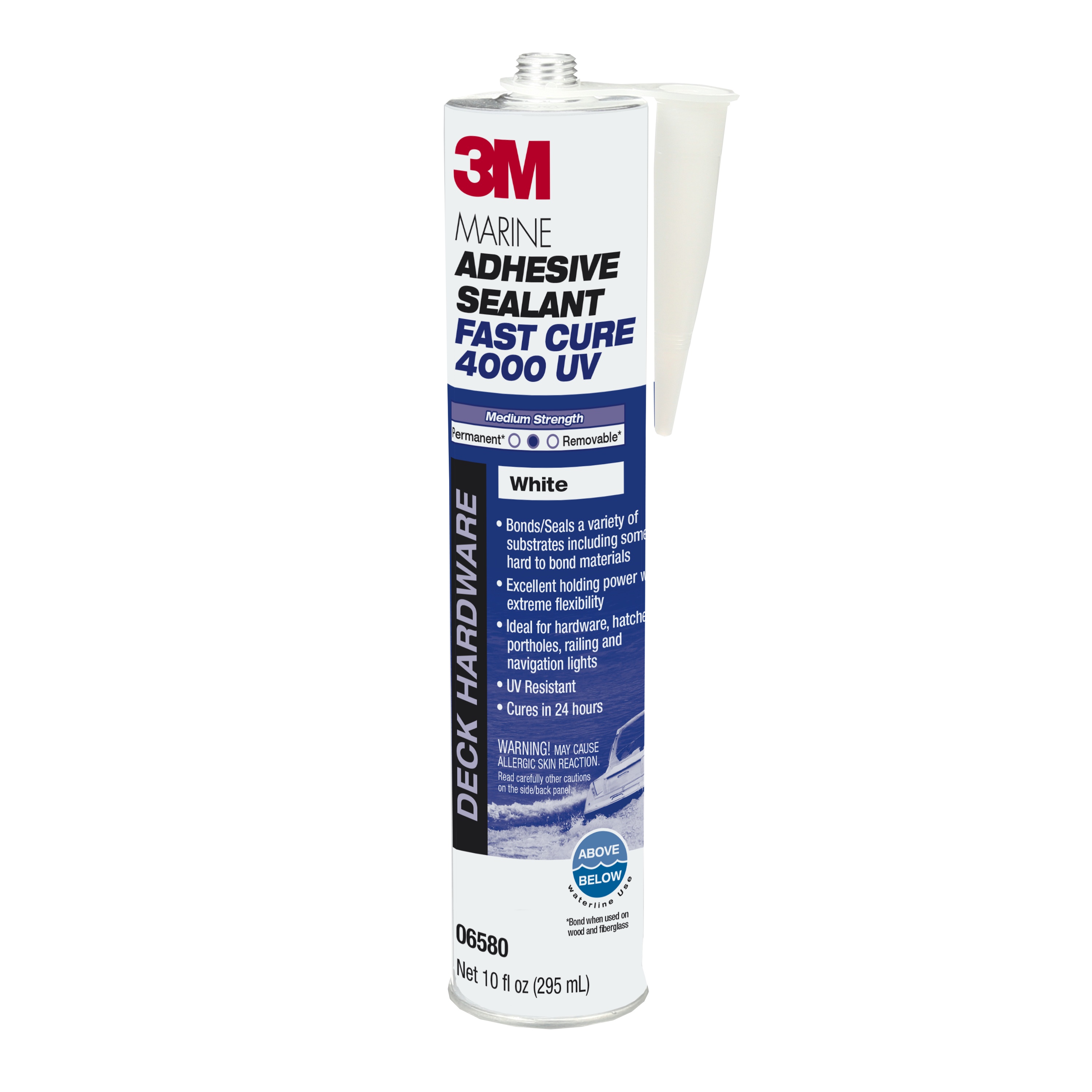 Adhésif mastic pour bateaux 3M(MC), 4000 UV, blanc, 310,5 ml (10,5 oz)