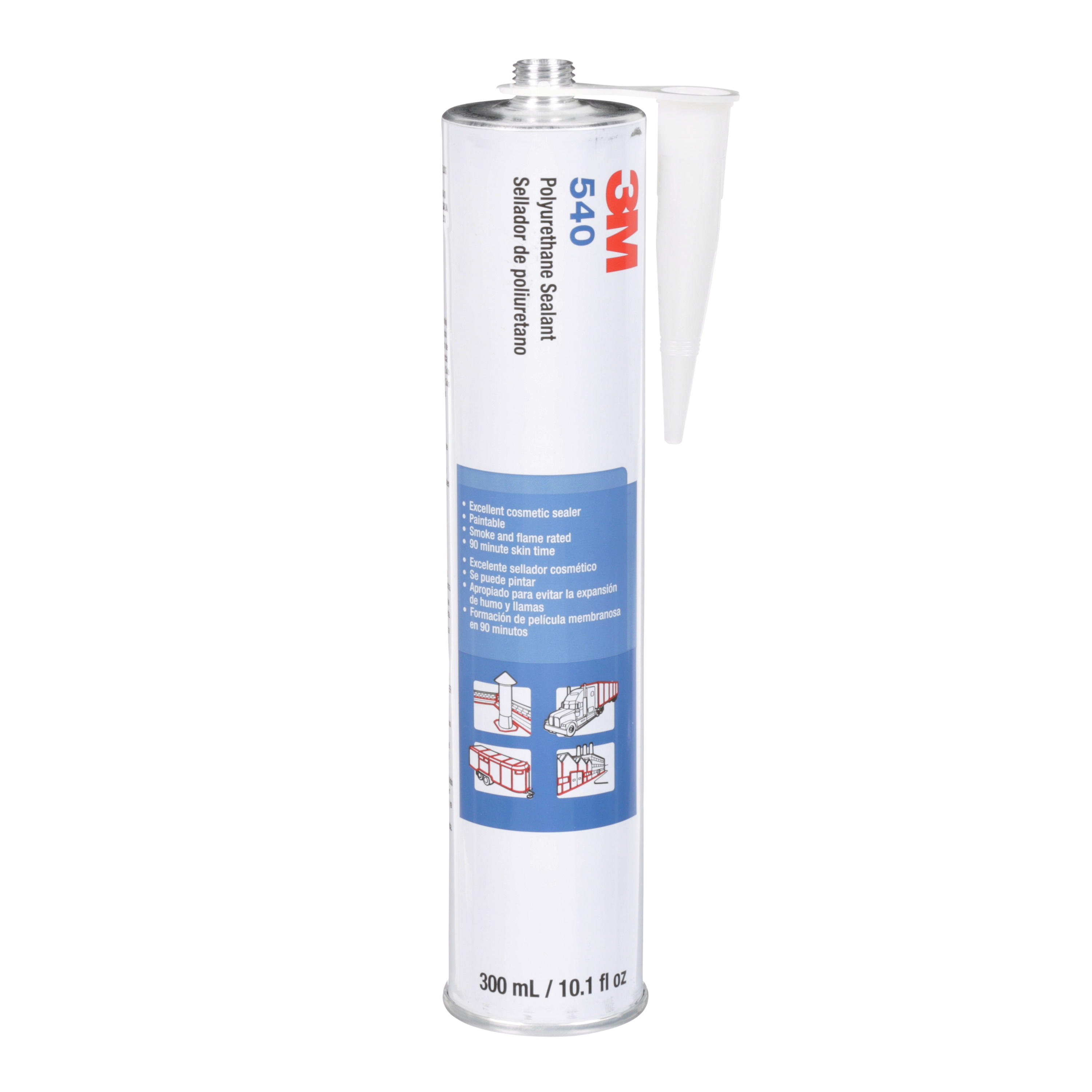Adhésif mastic en polyuréthane 540 3M(MC), noir, 310 ml, cartouche, 12/caisse