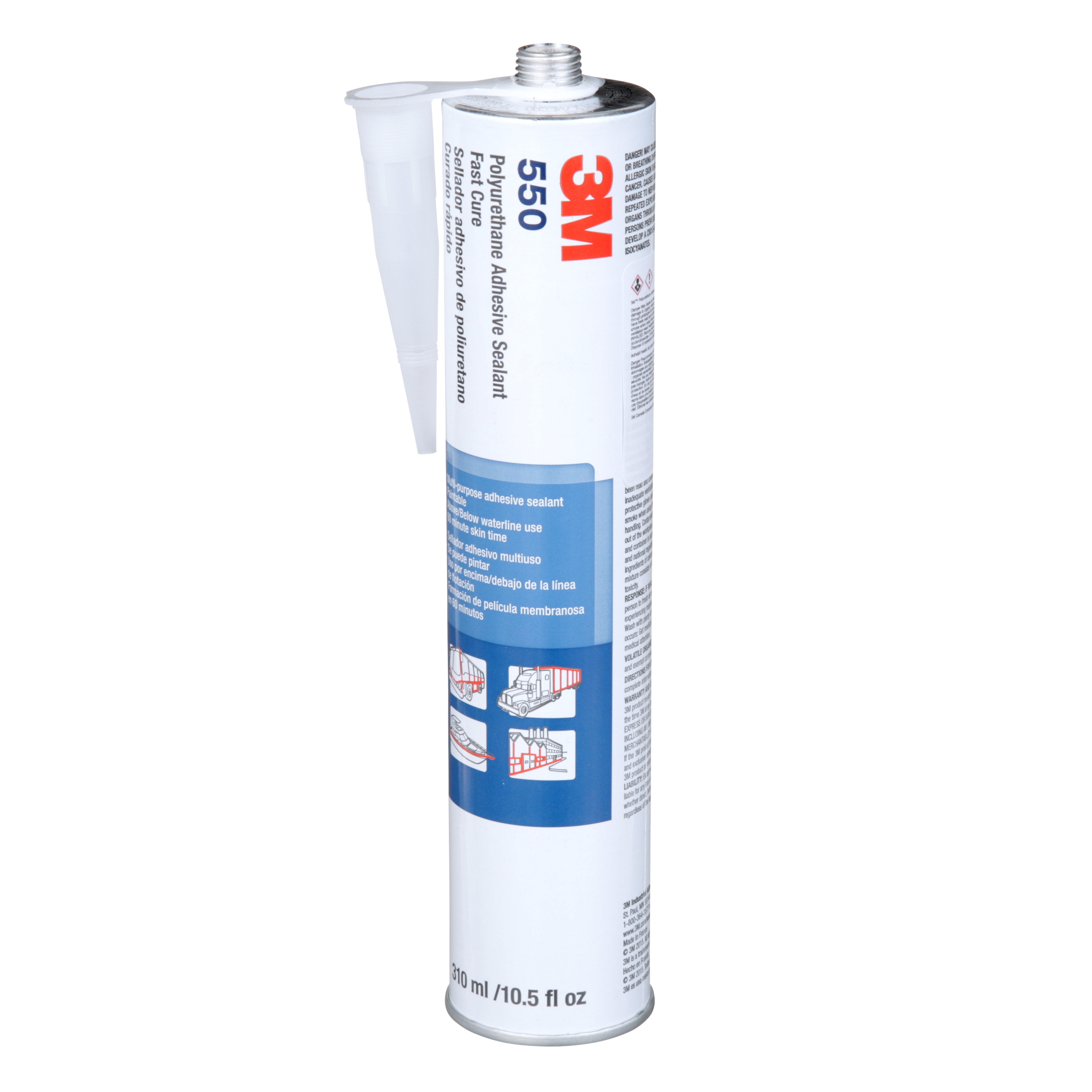 Adhésif mastic en polyuréthane à prise rapide 550 3M(MC)