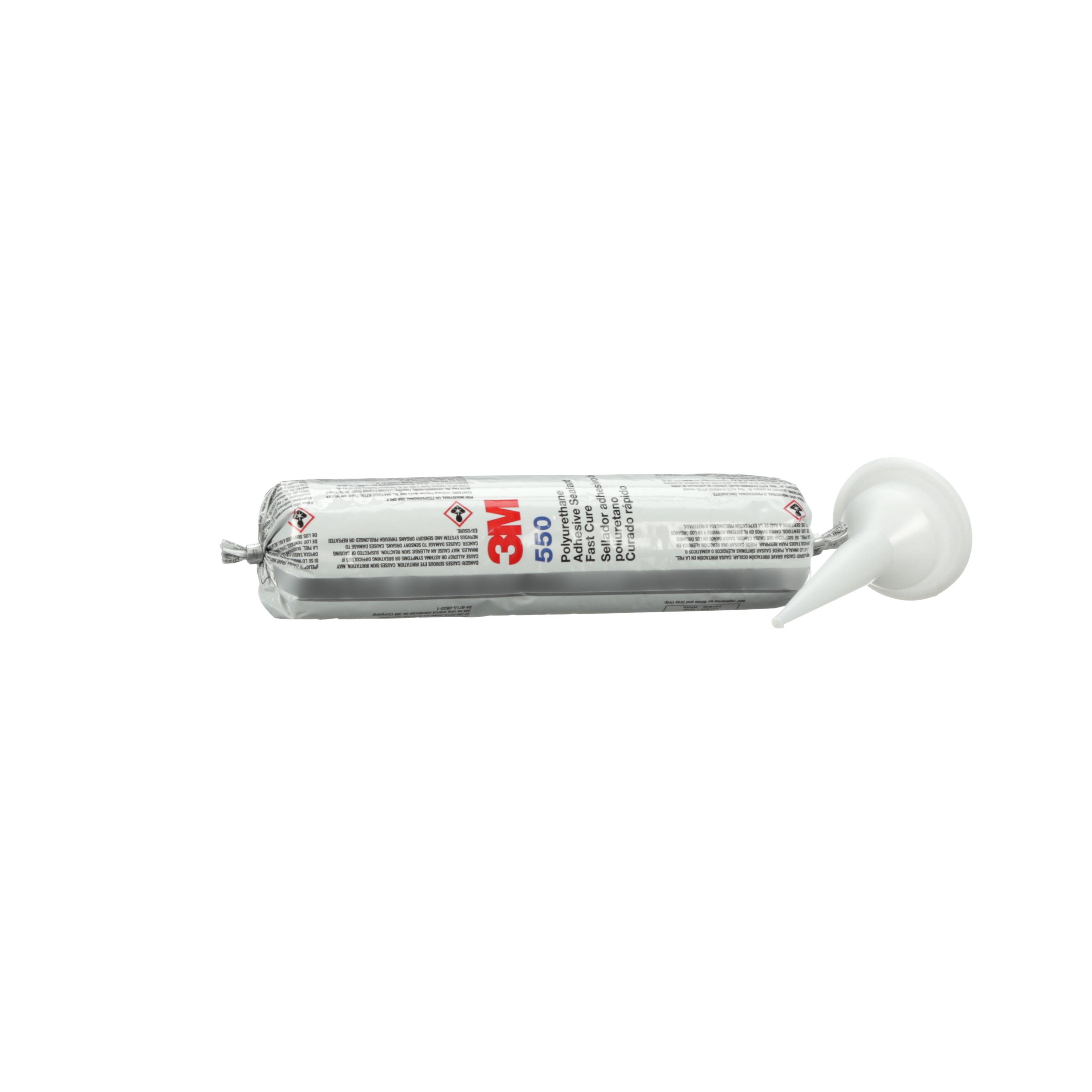 Adhésif mastic en polyuréthane à durcissement rapide 3M(MC), 550, noir, format économique de 350 ml