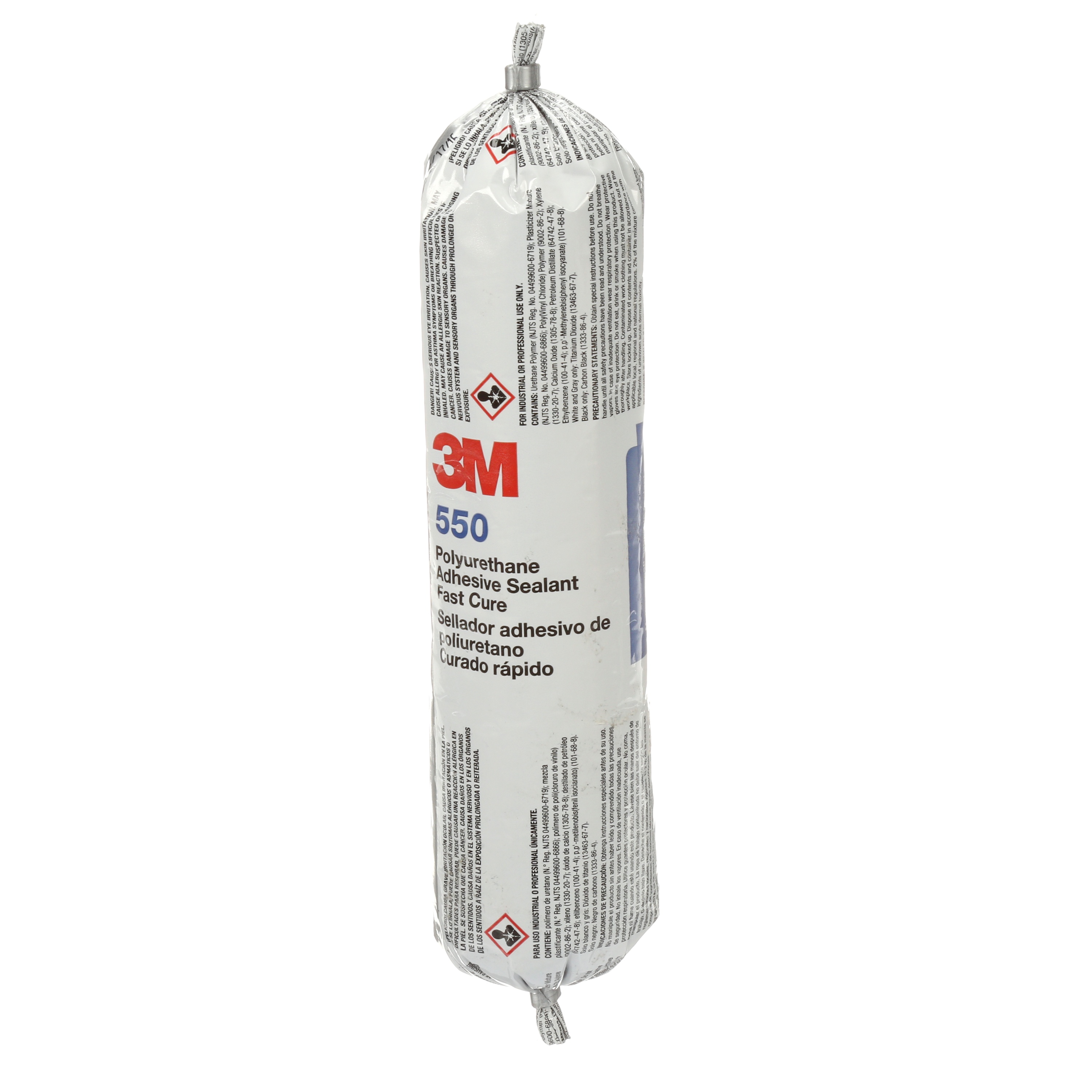 Adhésif mastic en polyuréthane à durcissement rapide 3M(MC), 550, gris, format économique de 350 ml