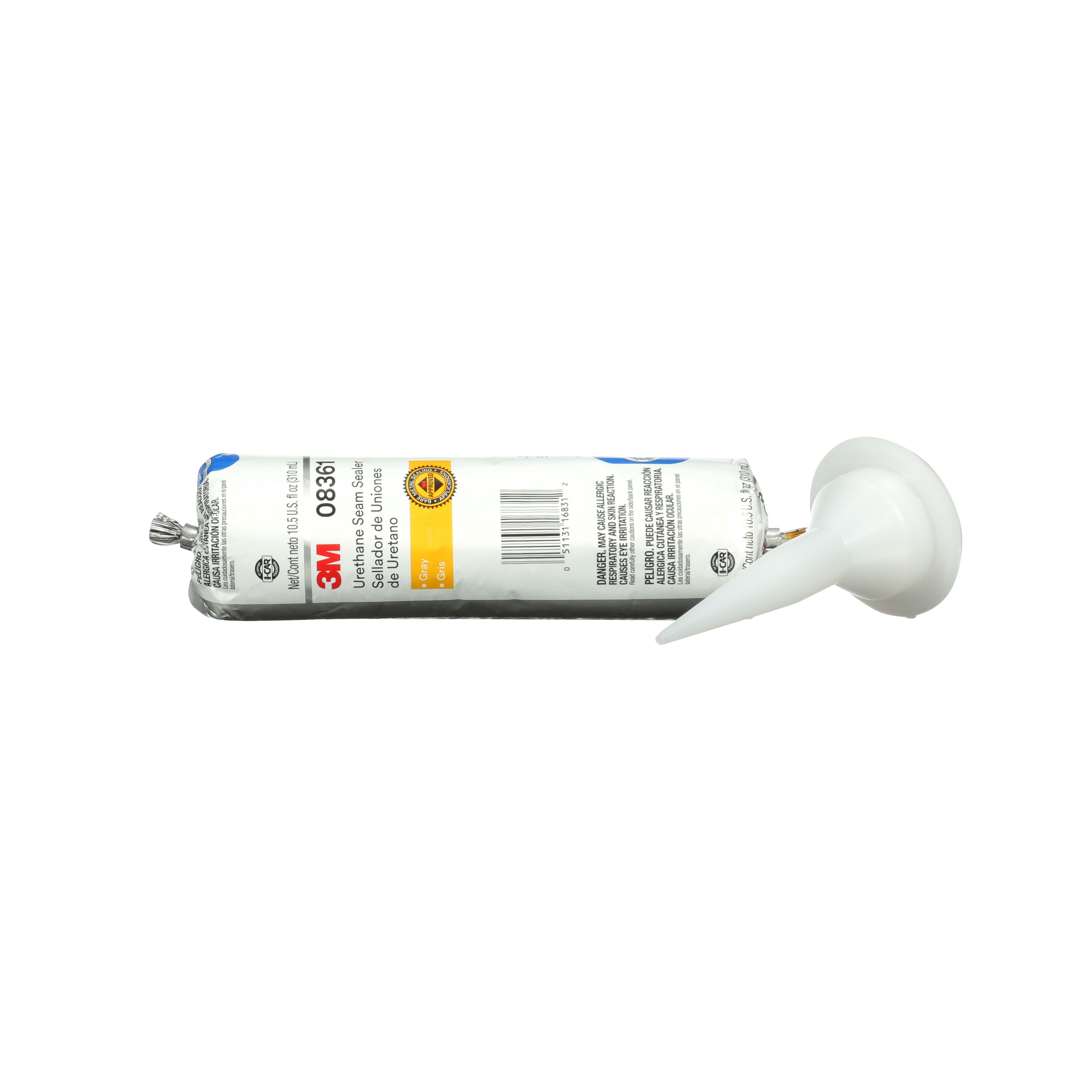 Matériau d'étanchéité pour joints de carrosserie à l'uréthane 3M(MC), 08361, gris, paquet de 310 ml, 6/caisse