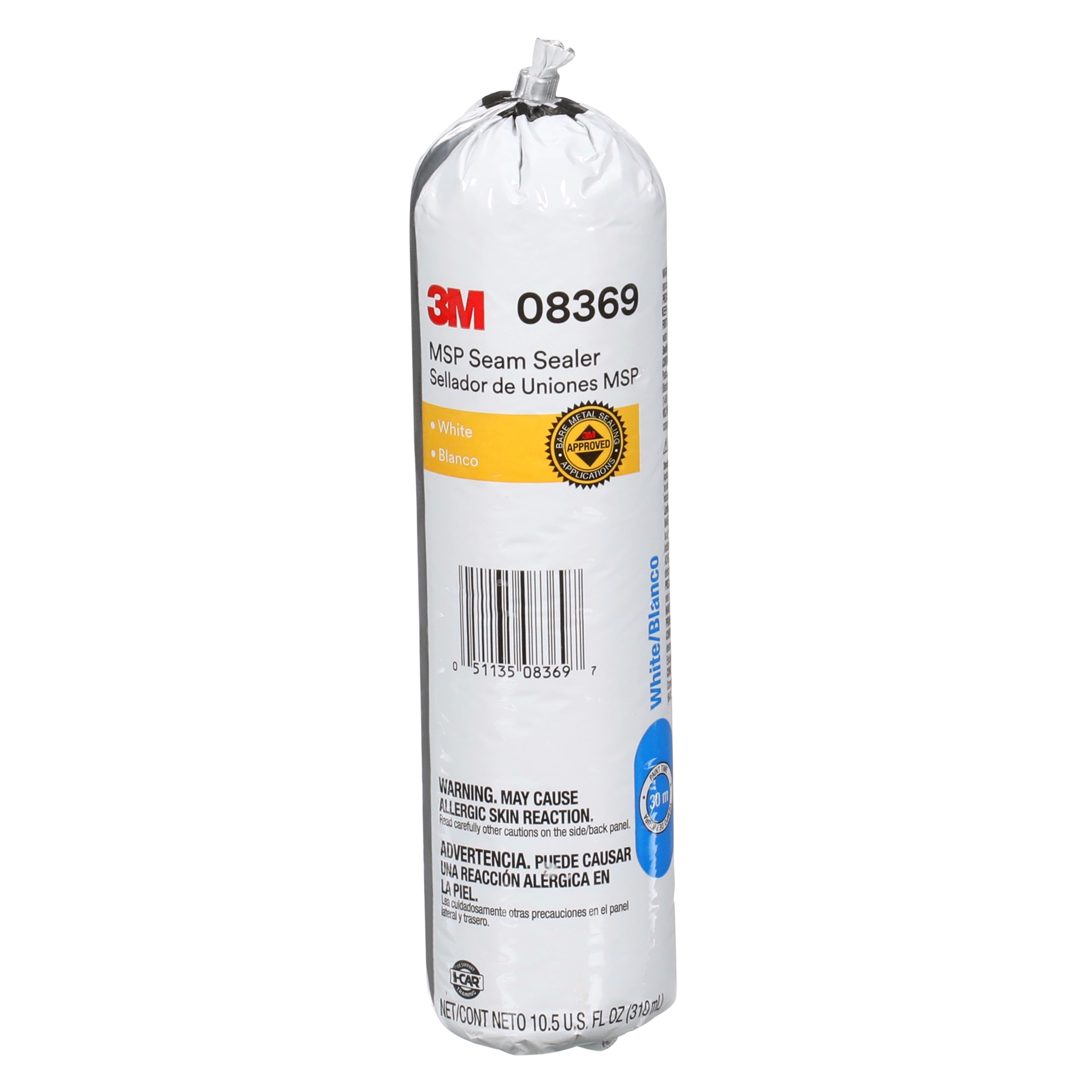 3M MSP Seam Sealer, 08369, White, 310 ml Flexpack, 6/Caisse