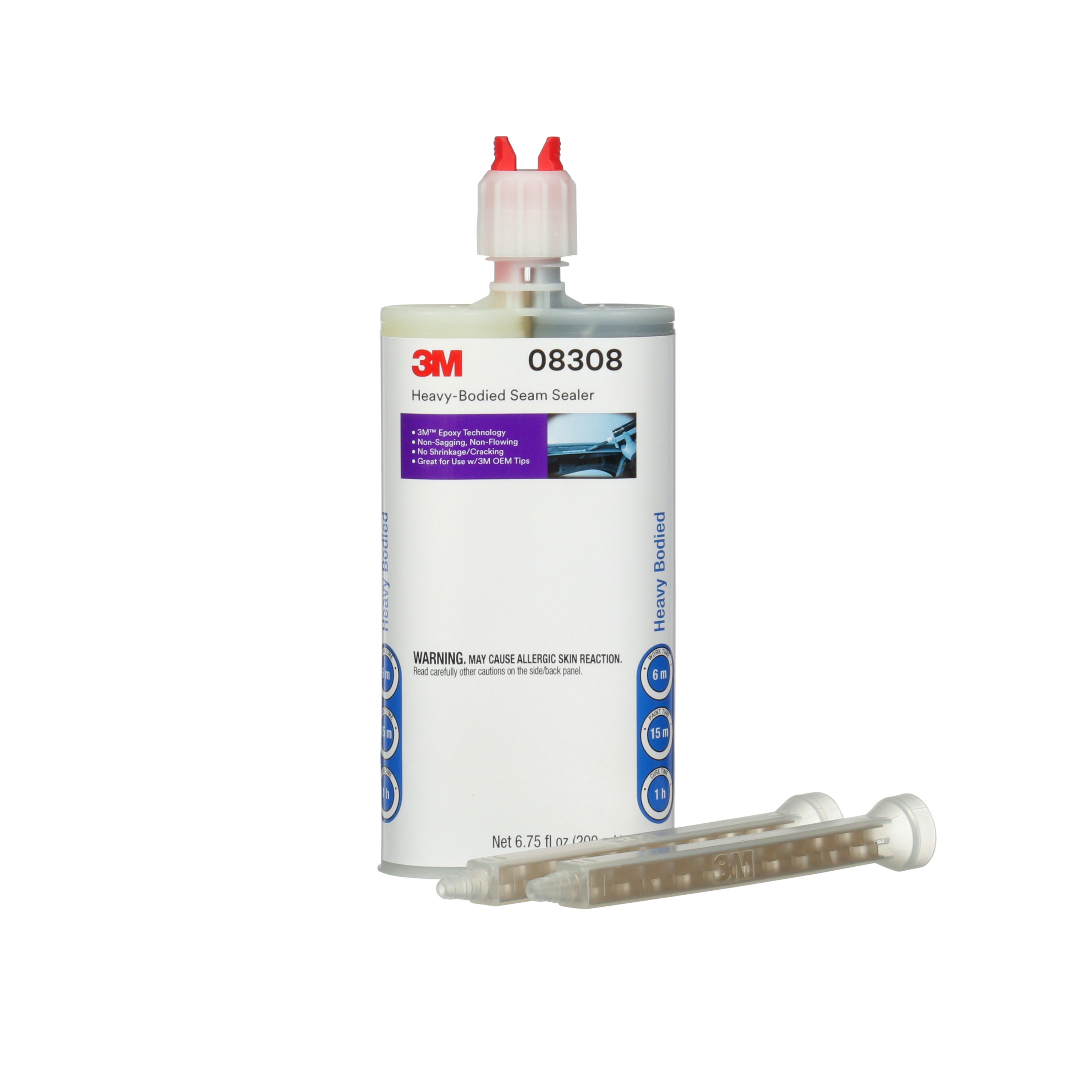 Matériau d'étanchéité pour joints de carrosserie à texture épaisse 3M(MC), 08308, cartouche de 200 ml, 6/caisse