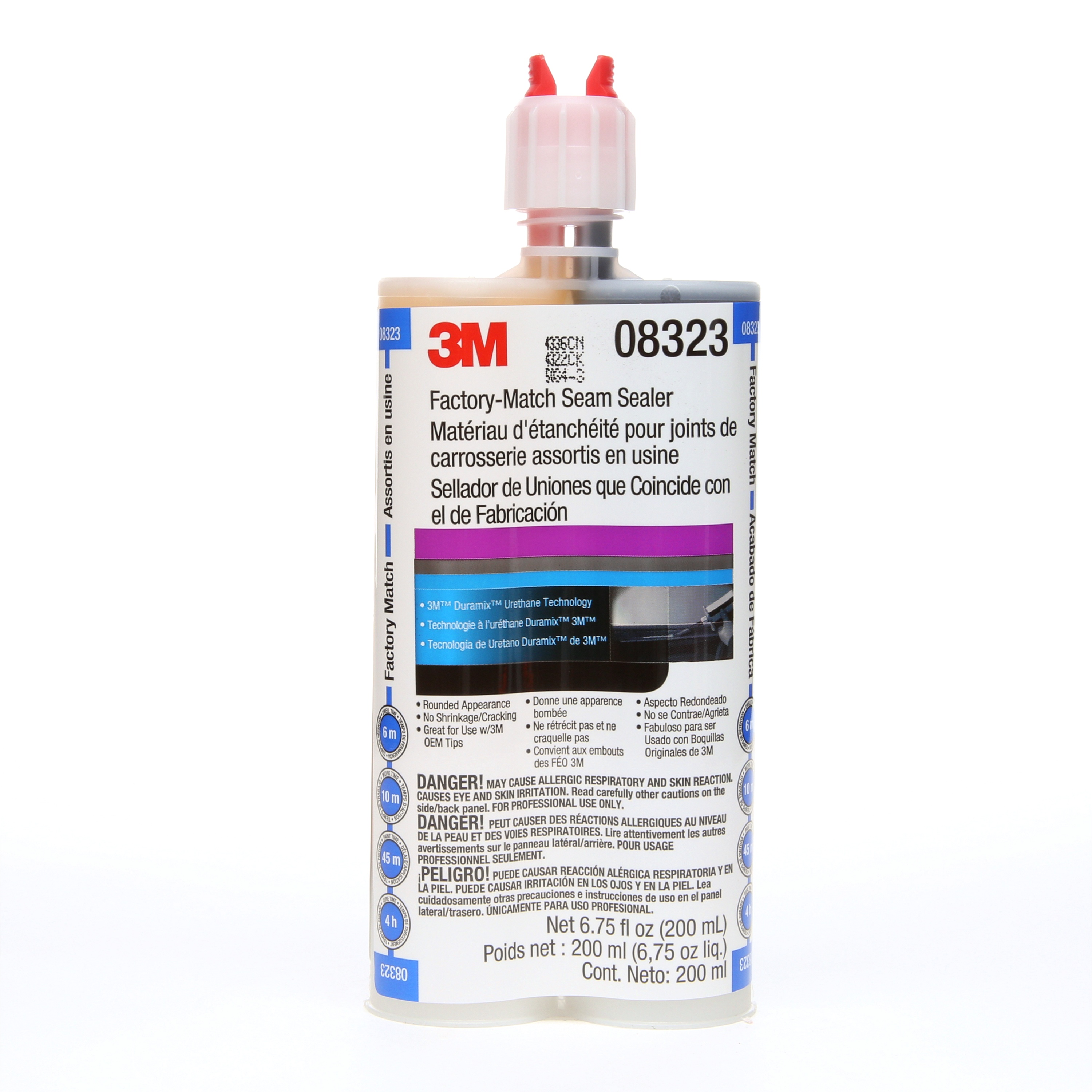 Matériau d’étanchéité pour joints de carrosserie assorti en usine 3M(MC), 08323, 200 mL Cartouche, 6/caisee
