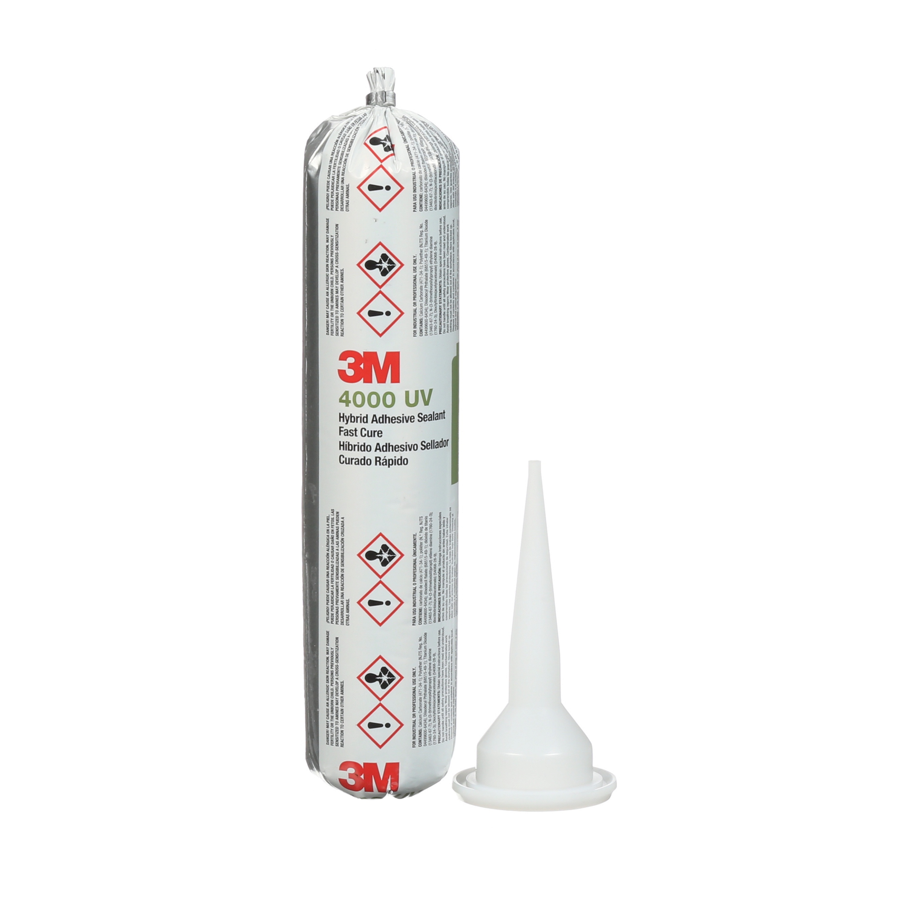 Adhésif mastic hybride à durcissement rapide de 3M(MC), 4000UV, PN06586, blanc, format économique de 400 ml