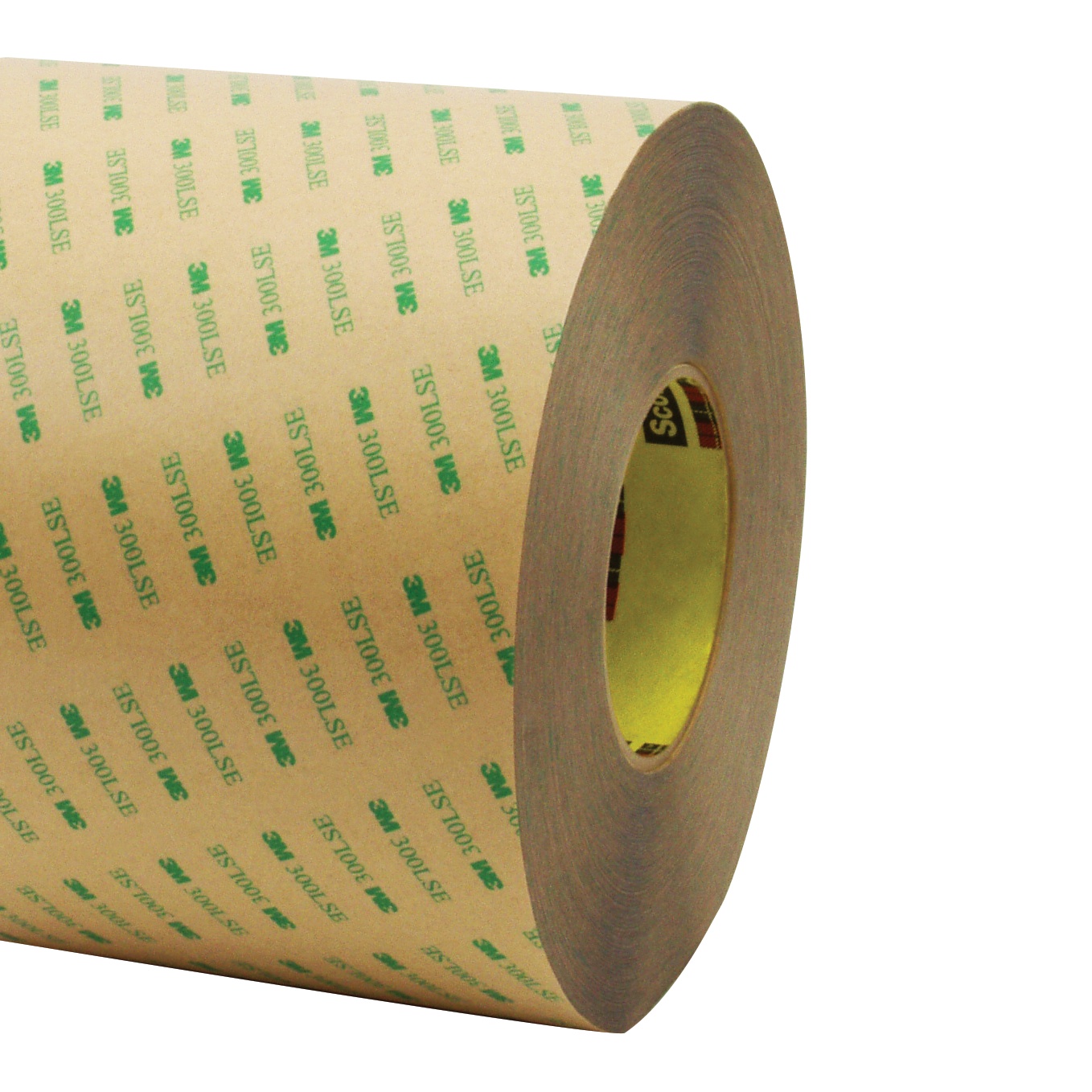 Ruban à transfert d’adhésif 3M(MC) 9447, transparent, 307,975 mm x 329,184 m (12 1/8 po x 360 vg), rouleau