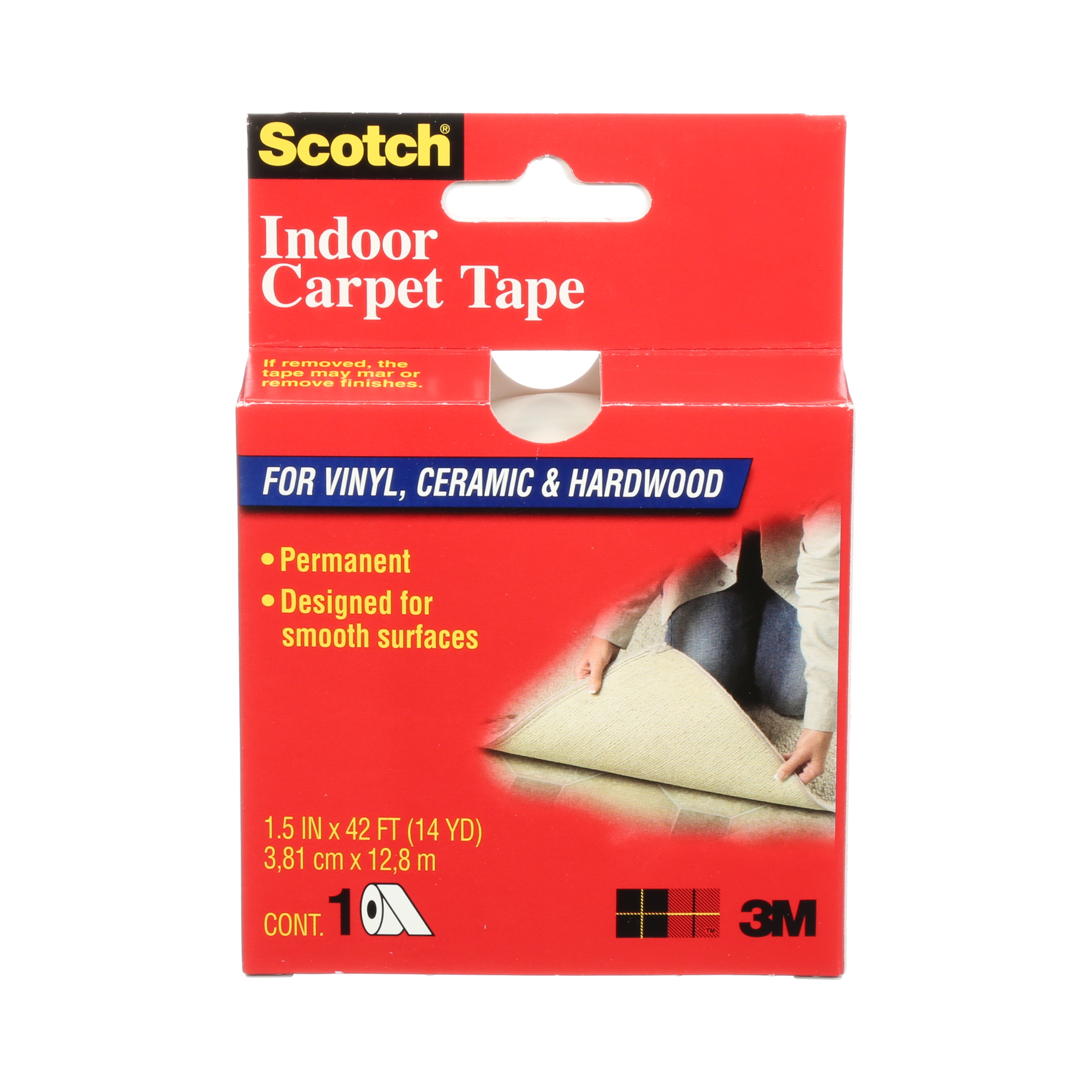 Ruban à double face pour tapis Scotch®, CT2010, transparent, 38,1 mm x 12,8 m (1,5 po x 42 pi)