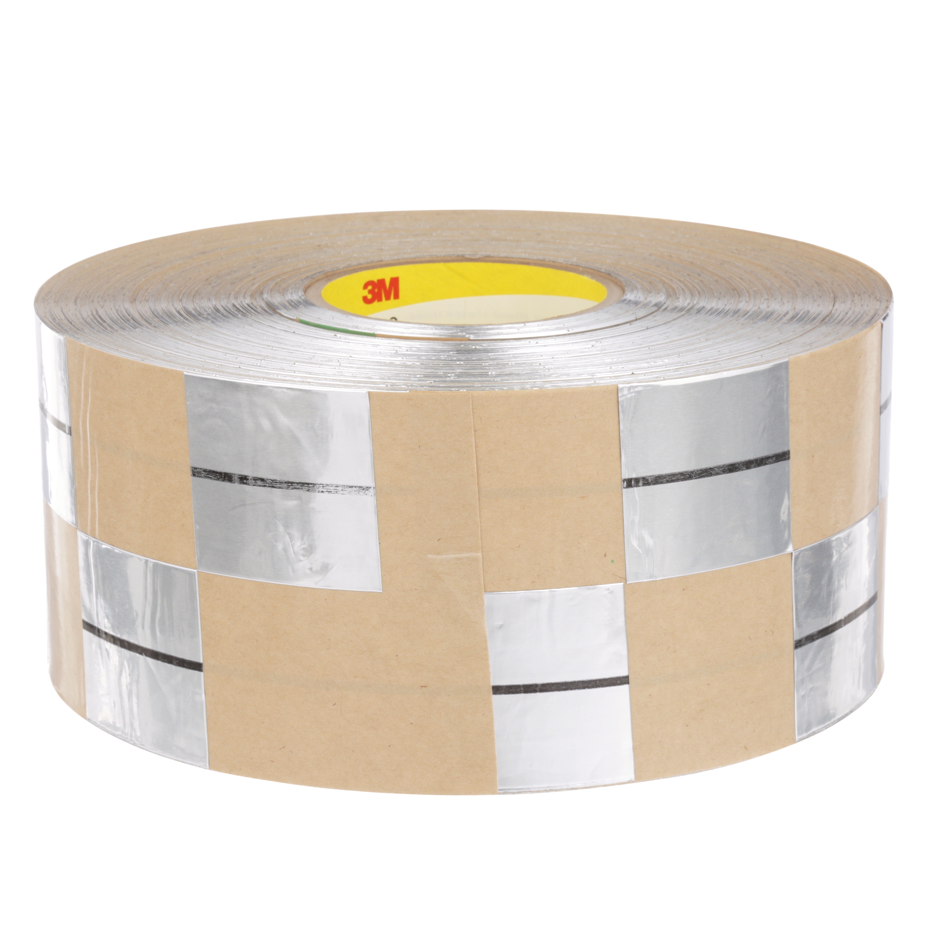 3M Aluminum Foil Headliner Tape, 12150, silver, 2.0 in x 2.0 in x 8.0 mils (5.0 cm x 5.1 cm x 0.20 mm)