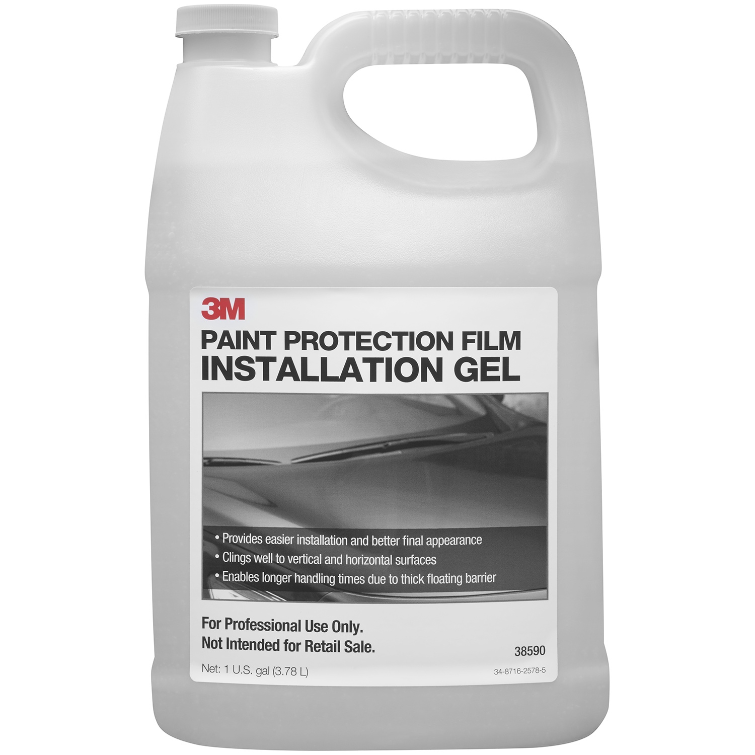 3M Paint Protection Film Installation Gel PN38590, 1 Gallon, 4/Caisse