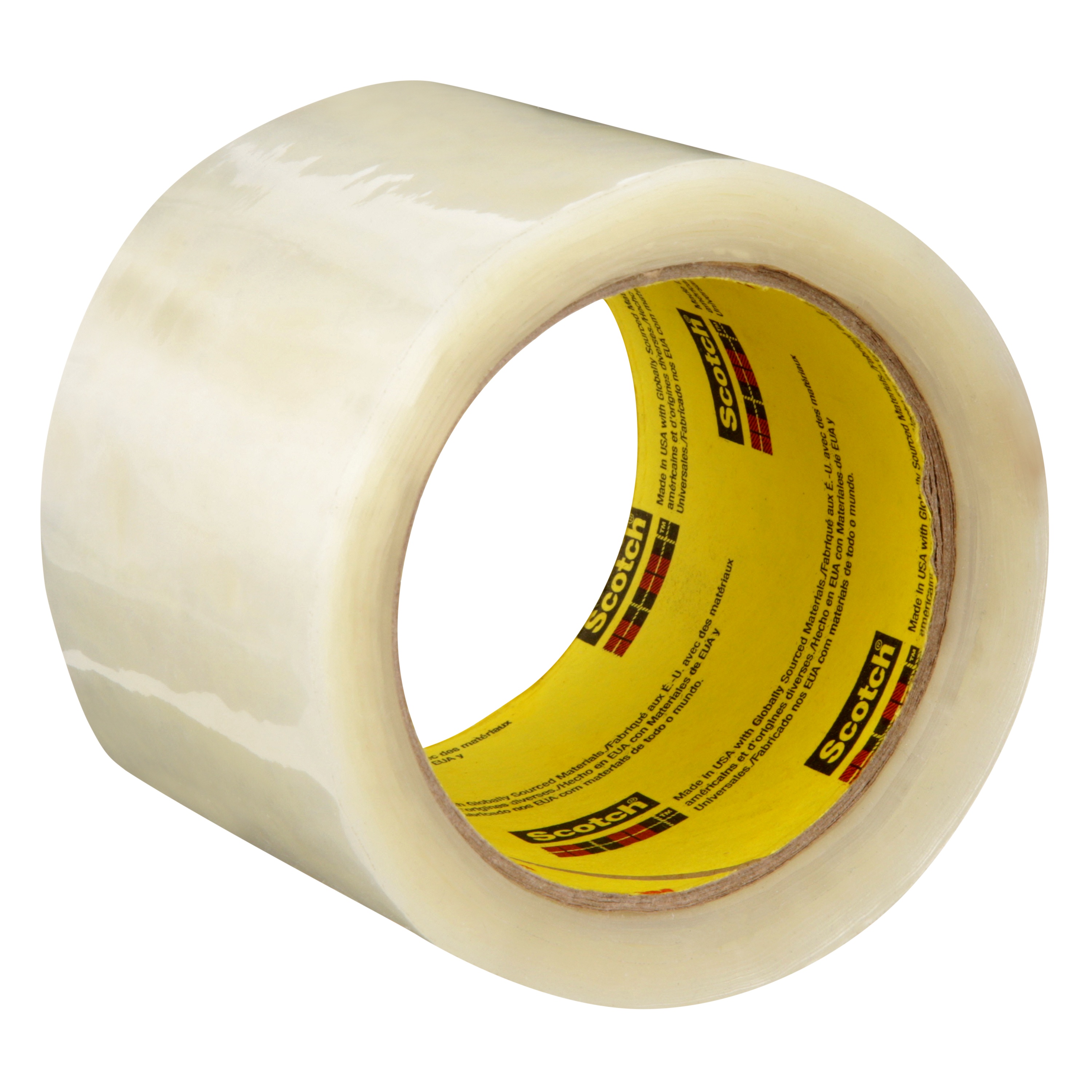 Ruban d'étanchéité pour boîtes Scotch® High Tack 373+, transparent, 72 mm x 50 m, 24 rouleaux/caisse