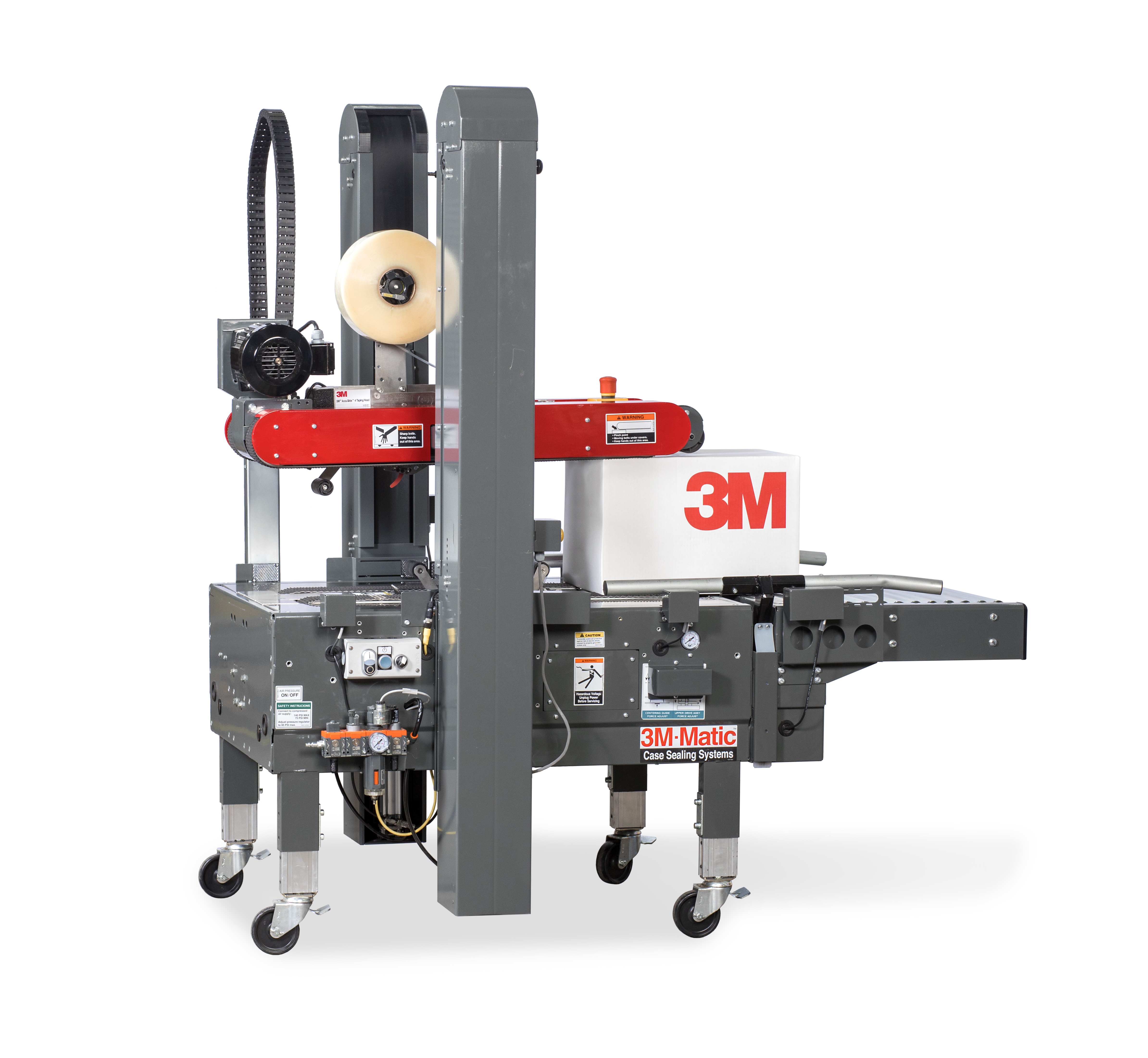 3M-Matic™ Random Case Sealer 7000r3 High Speed Pro with 3in 3M AccuGlide™ VTaping Head, 3 in (76.2 mm) Taping