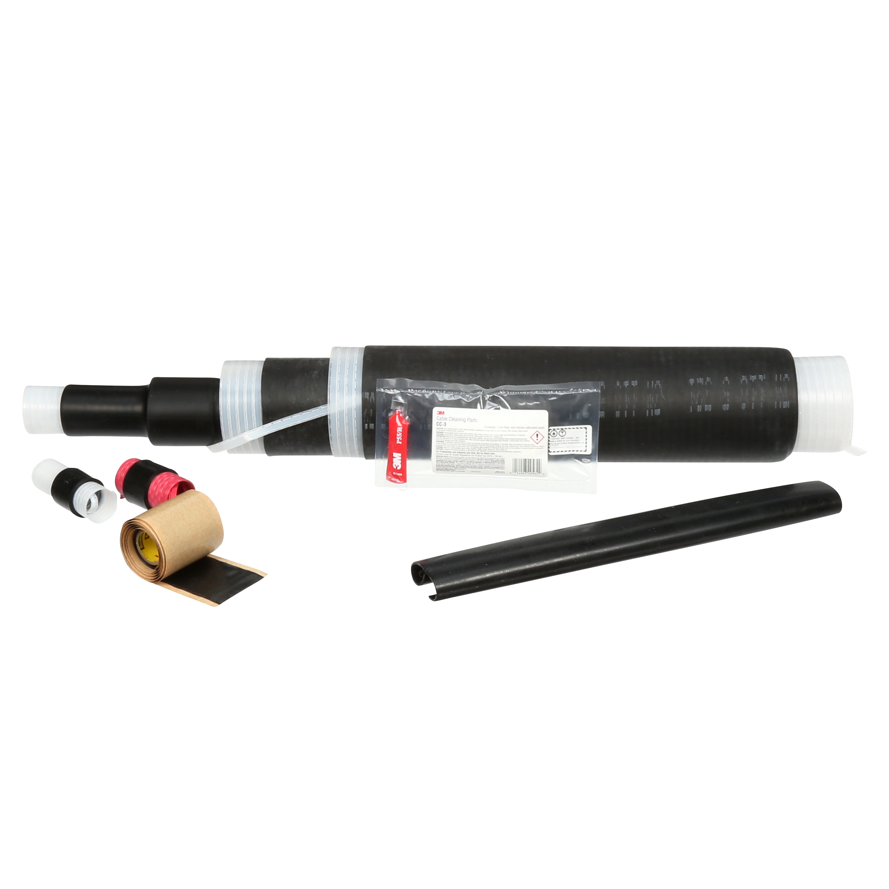 3M Cold Shrink QS-III Splice Kit, 5415A, Concentric Neutral and Jacketed Concentric Neutral Cable, 15 kV, 0.64 - 1.01 in (16.3 - 25.7 mm) O.D., 2-4/0 AWG (35-95 mm²)