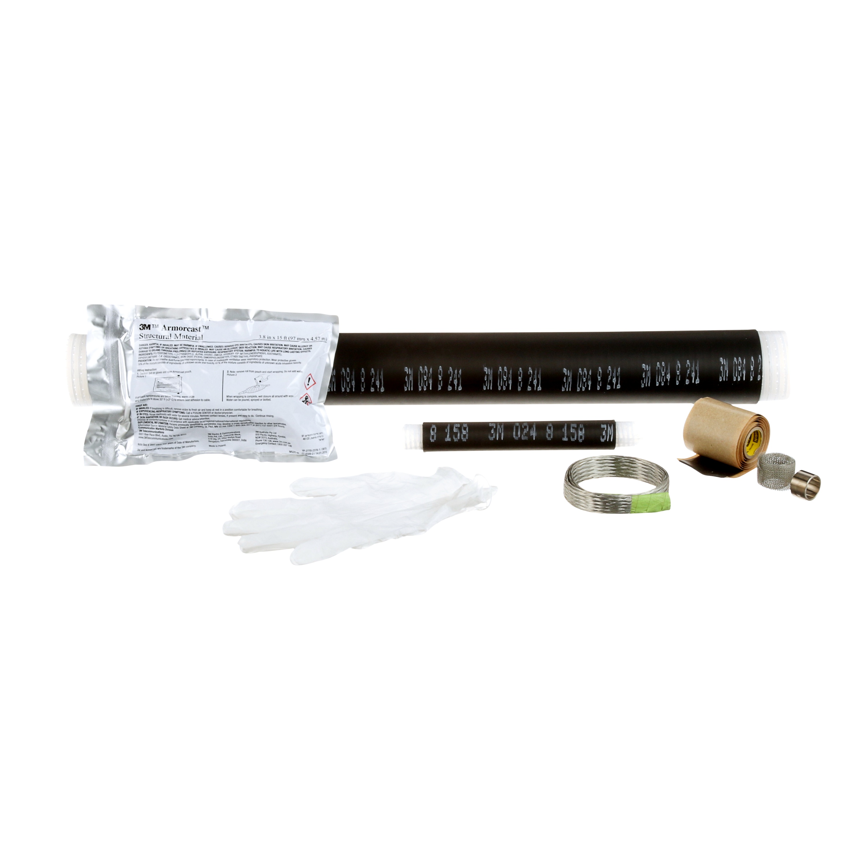 3M 3/C Low Voltage Ensemble d'épissure 5731, CN/JCN Shielding, 0 - 600 V, 1/Caisse