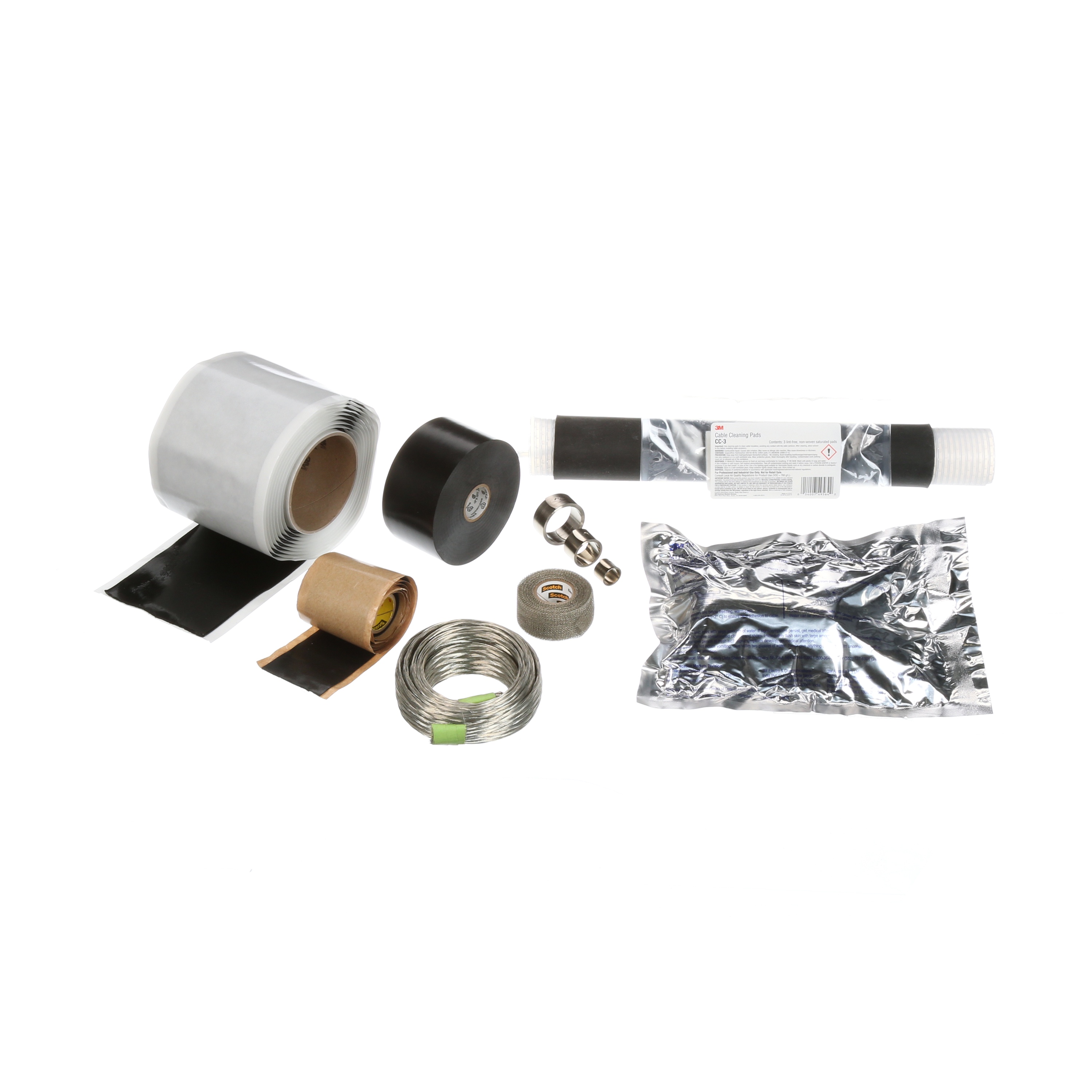 3M Cold Shrink Splice Kit, TS-5KVU-1C-3-300, nonshielded armoured and non-armoured cable, 5/8 kV, 3 AWG-300 kcmil stranded