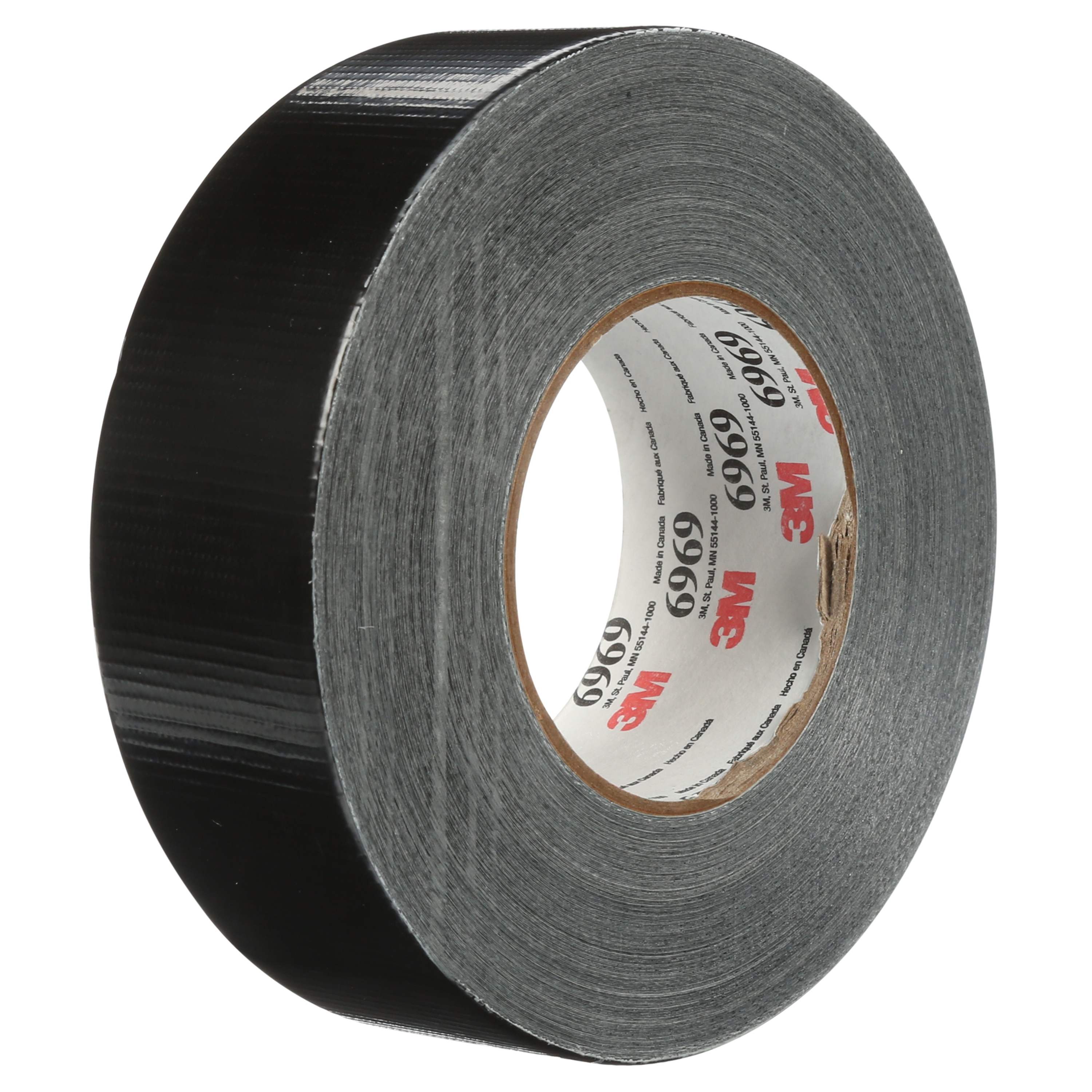 Ruban pour conduits de rendement extrême 3M(MC), 6969, noir, 48 mm x 55 m (1,89 po x 60 v), en vrac