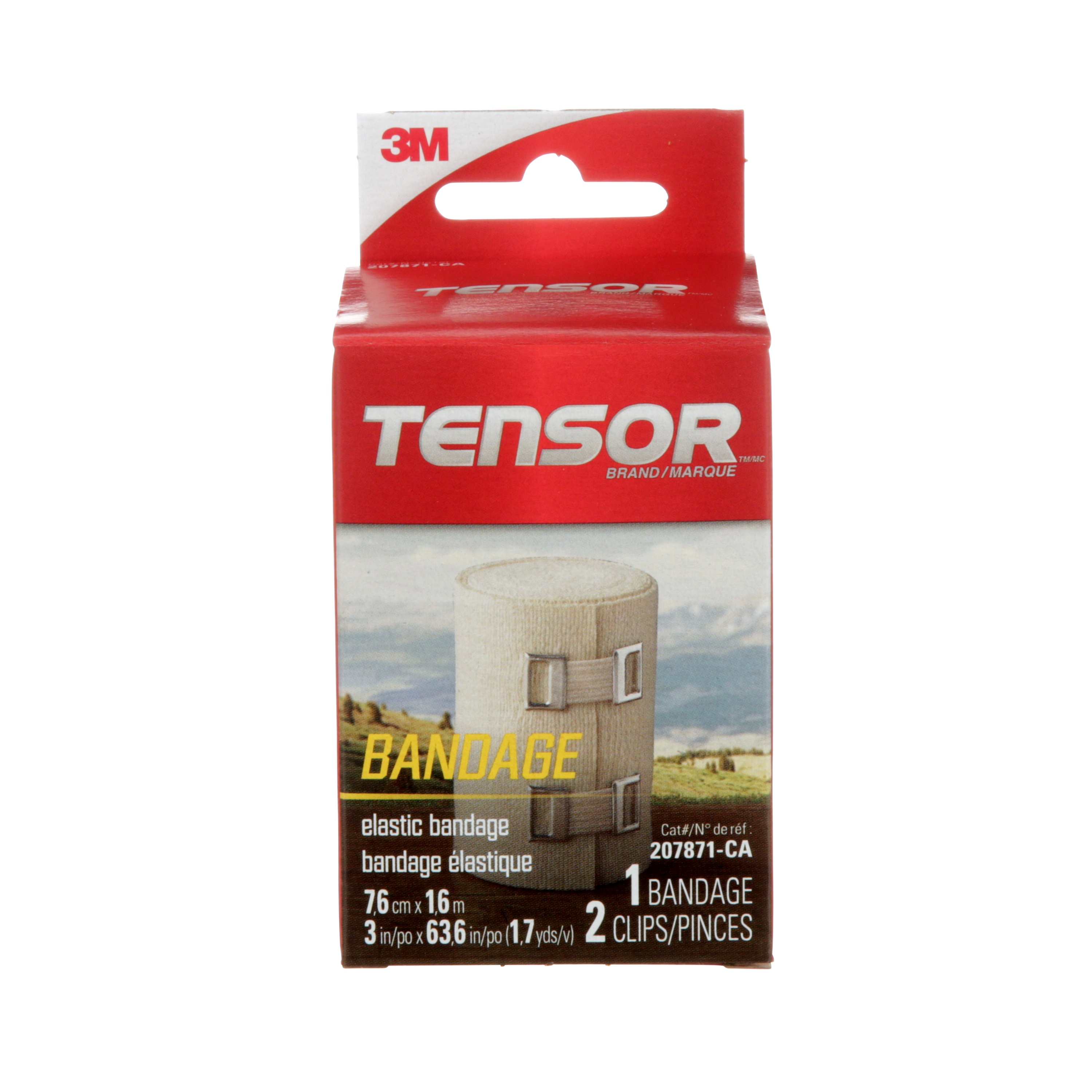 Bandage élastique avec pinces Tensor(MC), 3 po, beige