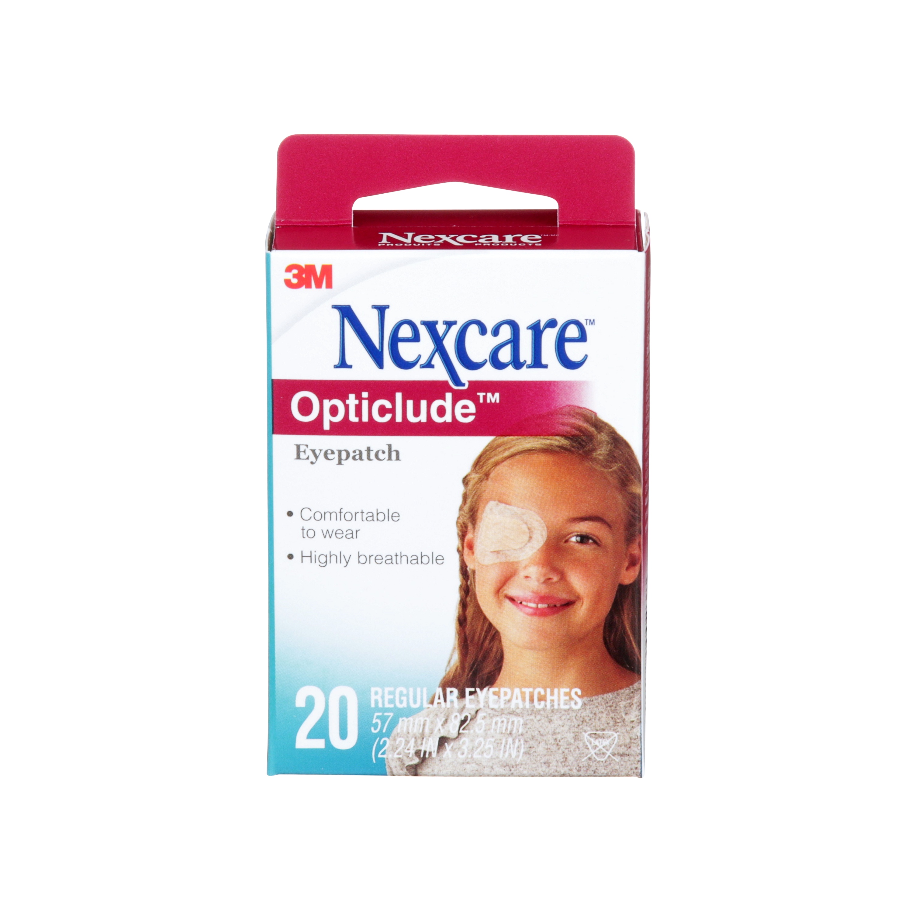 Couvre-œil 1539-CA Opticlude(MC) Nexcare(MC), régulier, 20/paquet