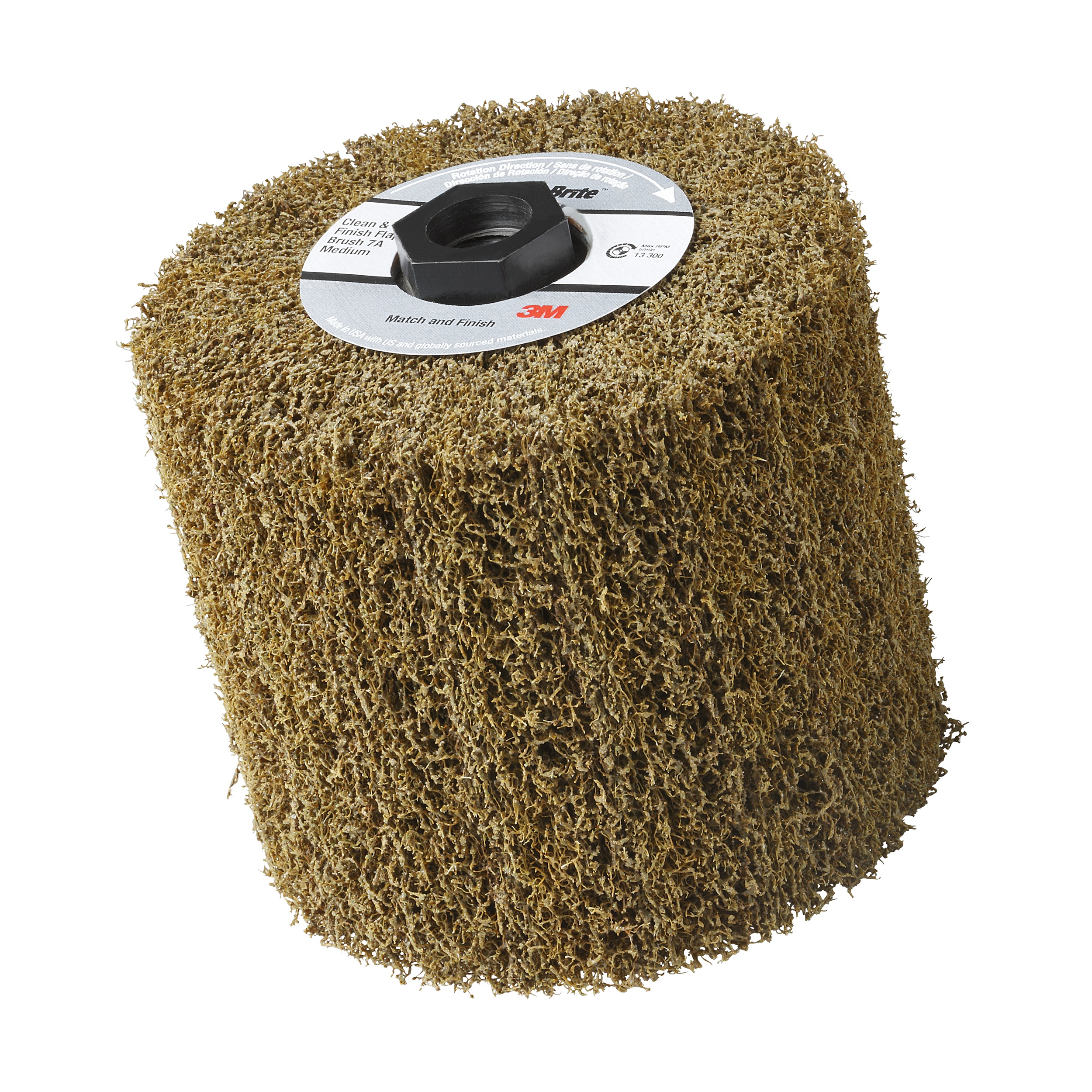 Brosse à lamelles de résistance élevée pour l’uniformisation et la finition Scotch-Brite(MC), HS-MF, GROSSIER, 11,43 x 10,16 x 29,53 cm (4 1/2 x 4 x 11 5/8 po)
