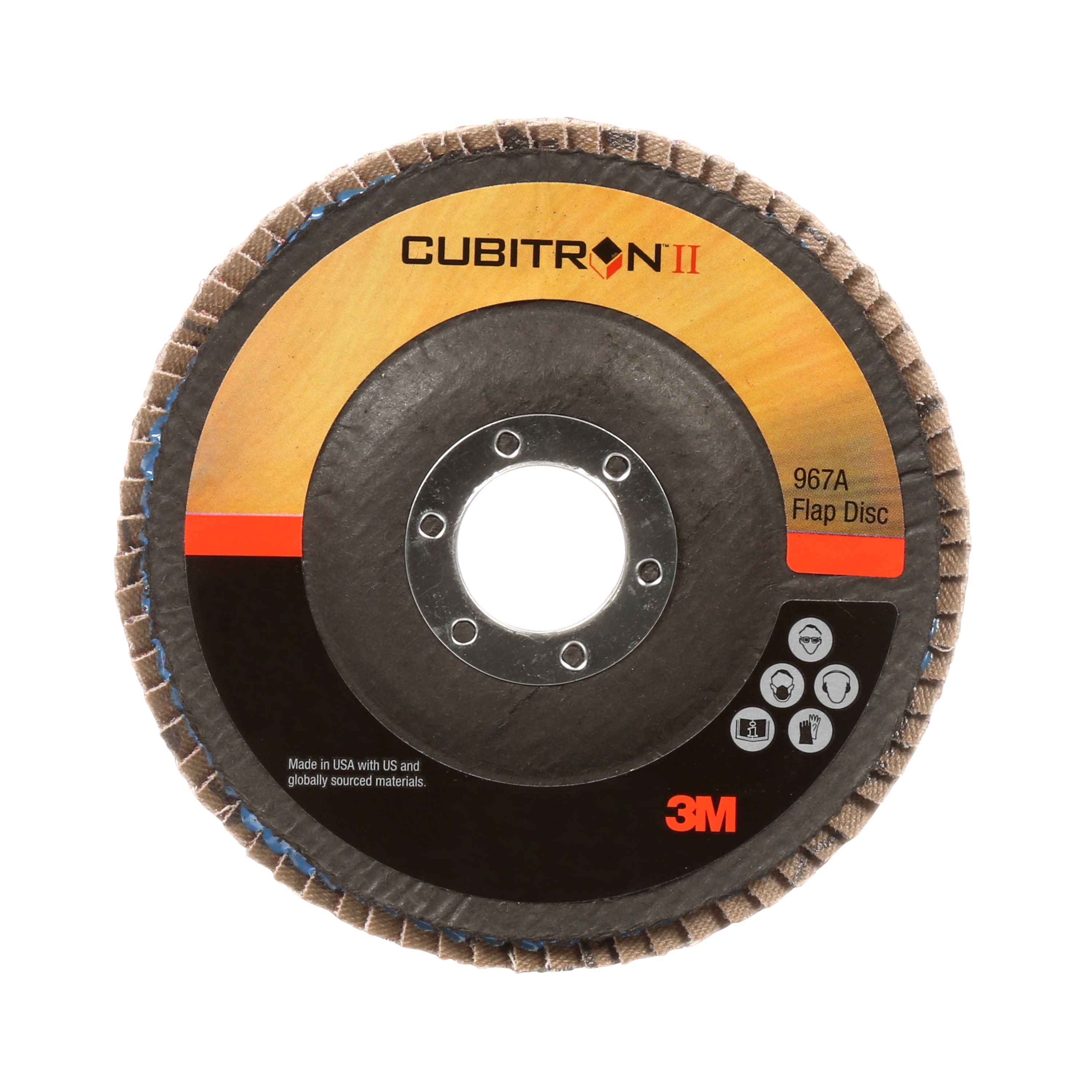 Disque à lamelles Cubitron(MC) II 3M(MC), 967A, fixation T27, 40+, poids Y, 4 1/2 x 7/8 po
