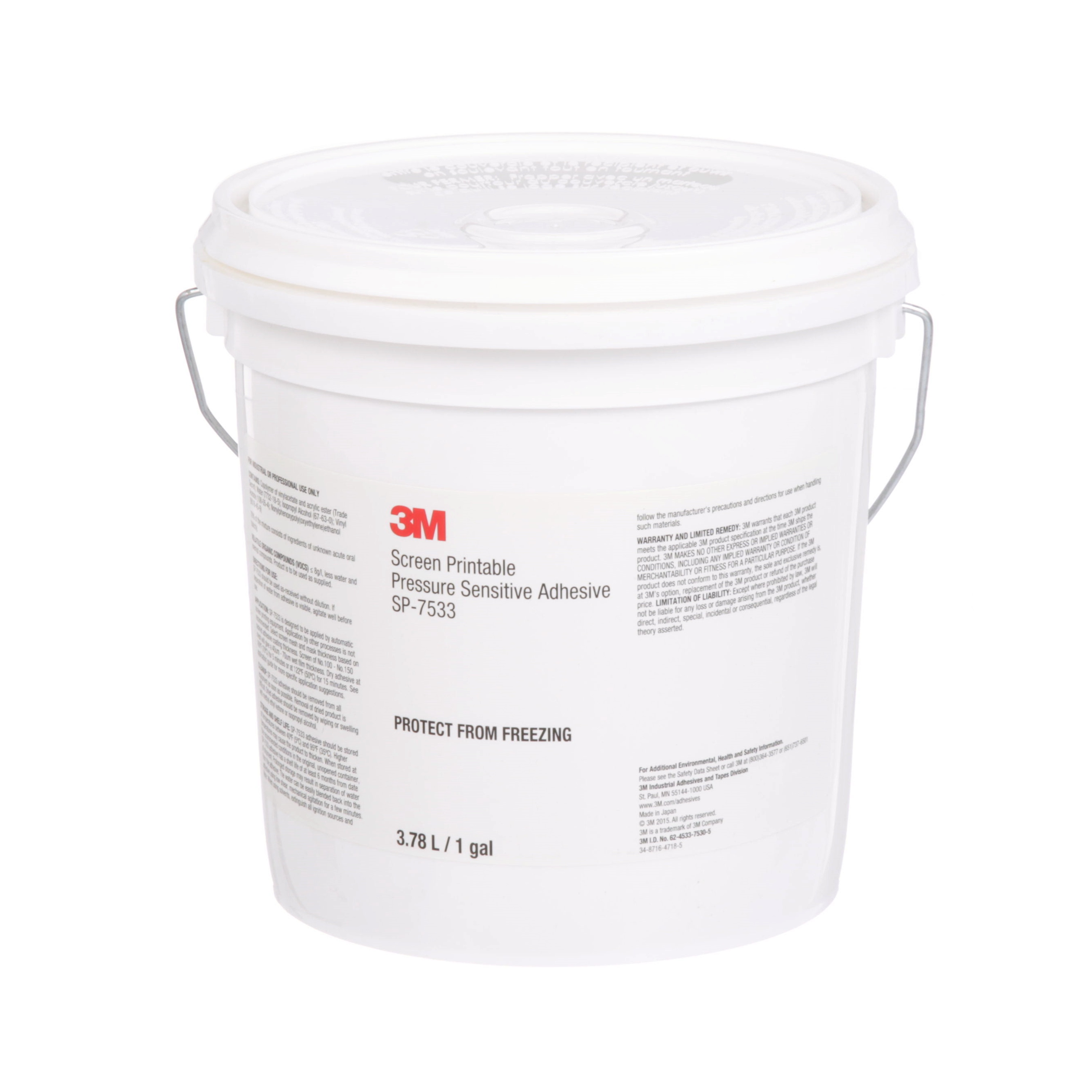 Adhésif pour sérigraphie 3M(MC), SP7533, 3,8l (1gal)