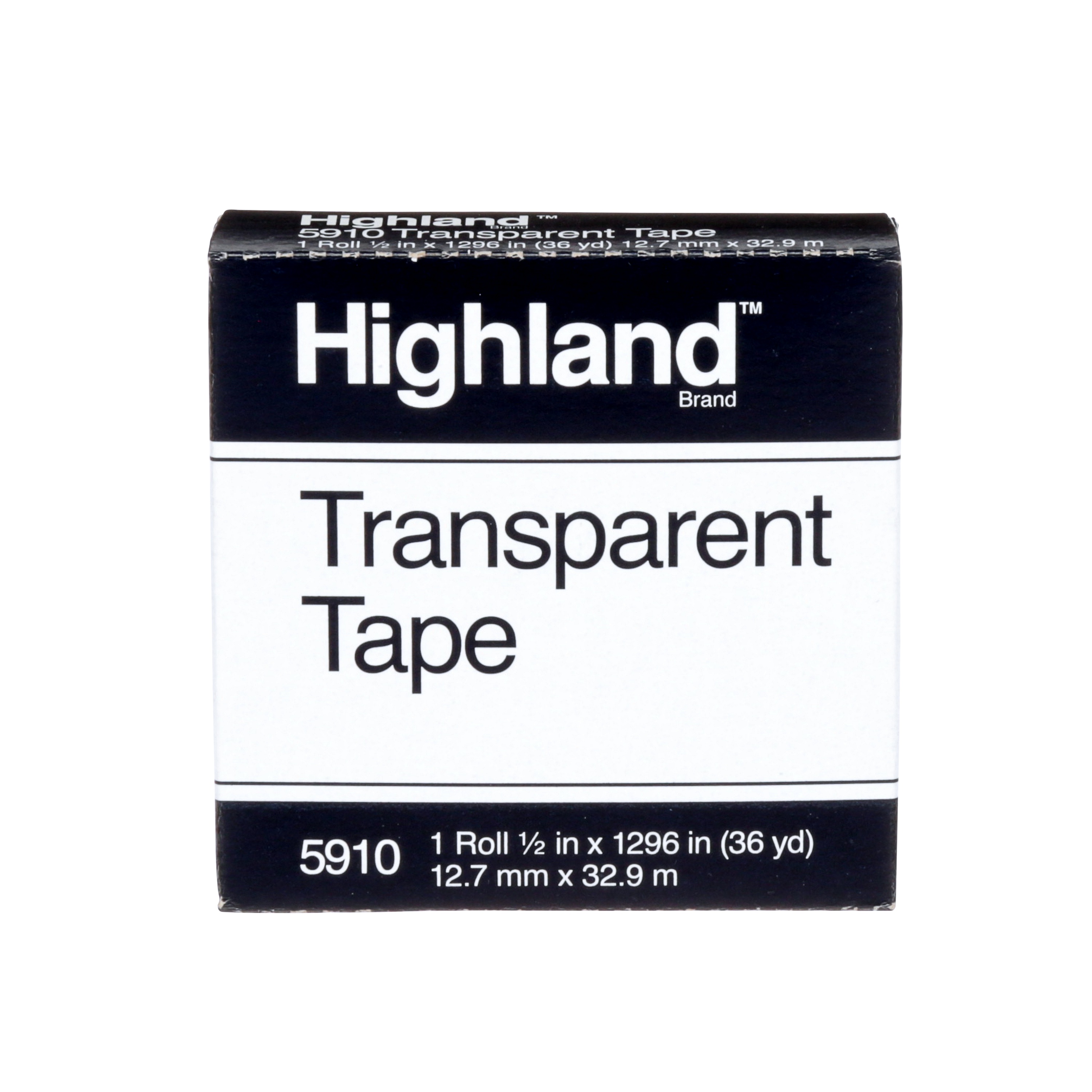 Ruban transparent Highland(MC) 3M(MC), 5910, 12,7 mm x 32,9 m (1/2 po x 36 v)