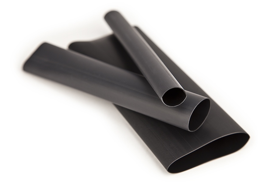 Tube souple thermorétractable en polyoléfine 3M(MC), EPS-200, noir, 0,48 x 121,92 cm (3/16 x 48 po)