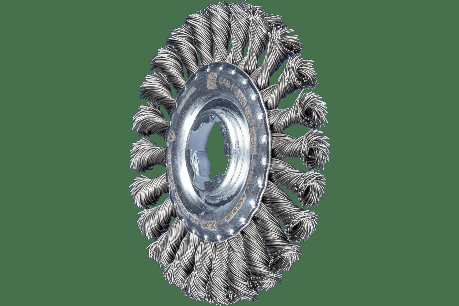 PFERD TOOLS Brosse circulaire à fils torsadés Standard 4-1/2" Diam. .020 Acier au carbone X-LOCK