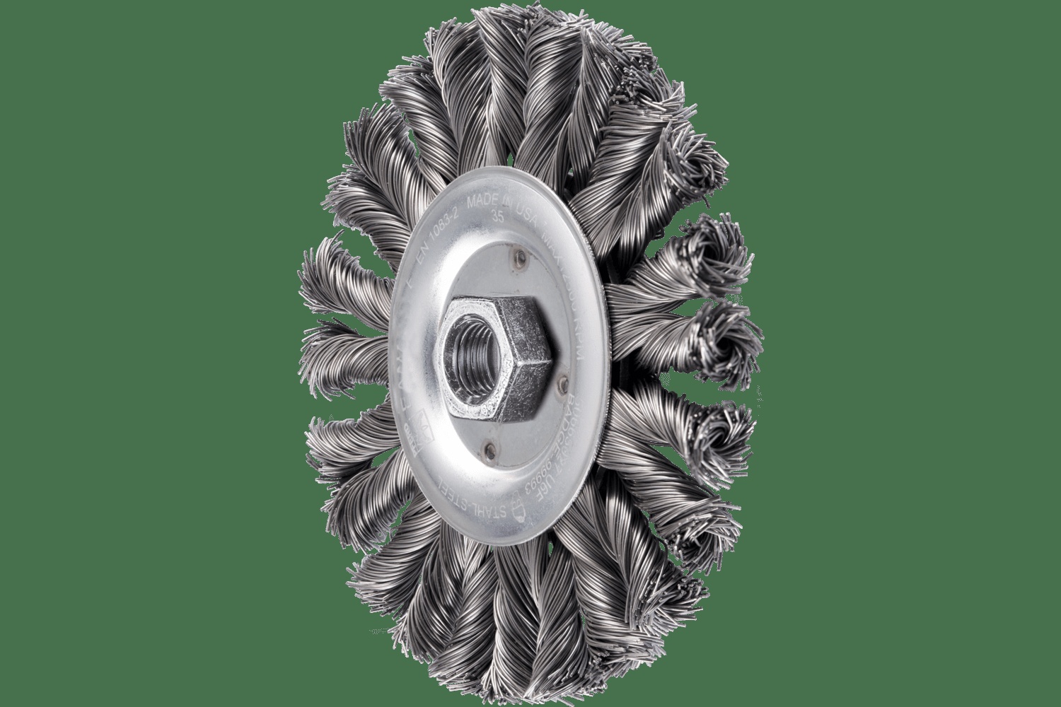 PFERD TOOLS Brosse circulaire à fils torsadés Full Cable COMBITWIST HD 5" Diam. .020" CS 5/8-11 Alésage