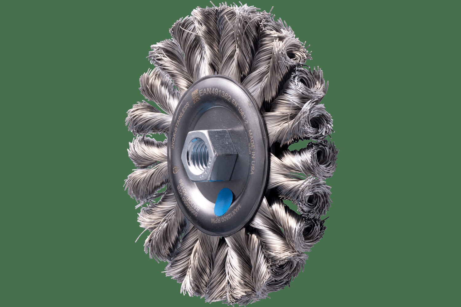 PFERD TOOLS Brosse circulaire à fils torsadés Full Cable COMBITWIST HD 5" Diam. .014" SS 5/8-11 Alésage"