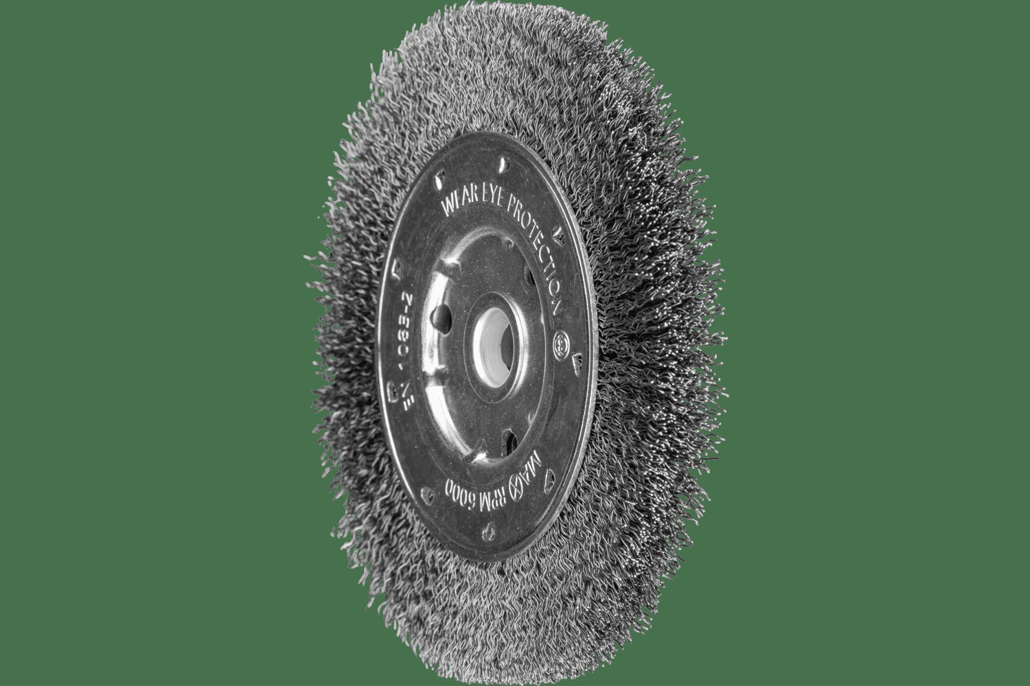 PFERD TOOLS Brosse circulaire à fils ondulés PSF 6" .014 Acier au carbone 5/8-1/2" Alésage