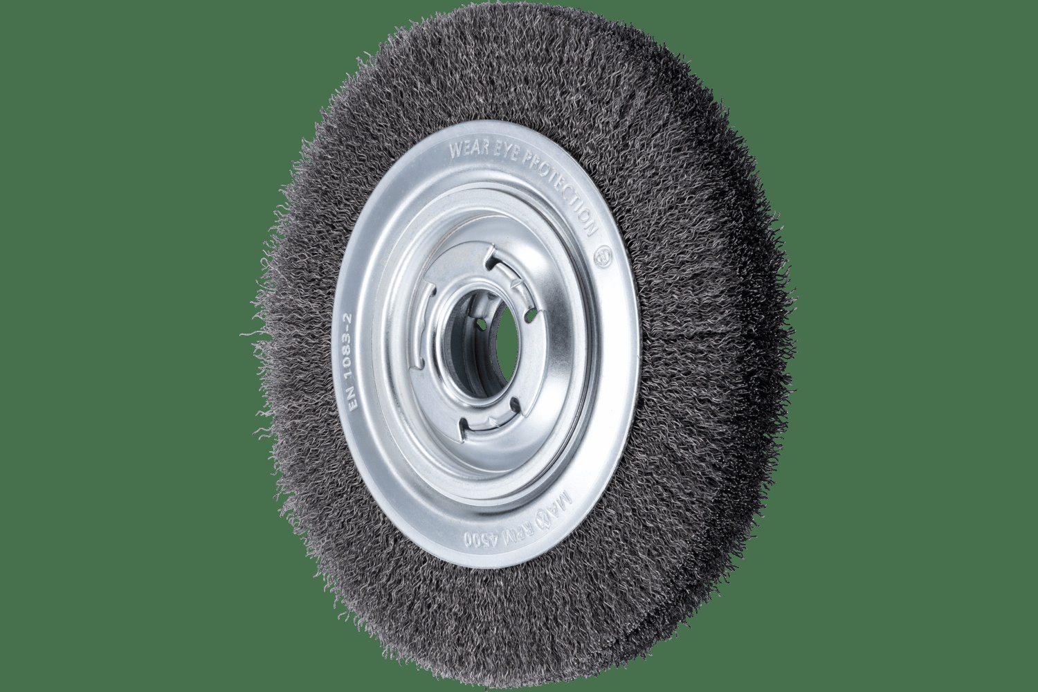 PFERD TOOLS Brosse circulaire à fils ondulés PSF 8" .014 Acier au carbone 1-1/4" Alésage