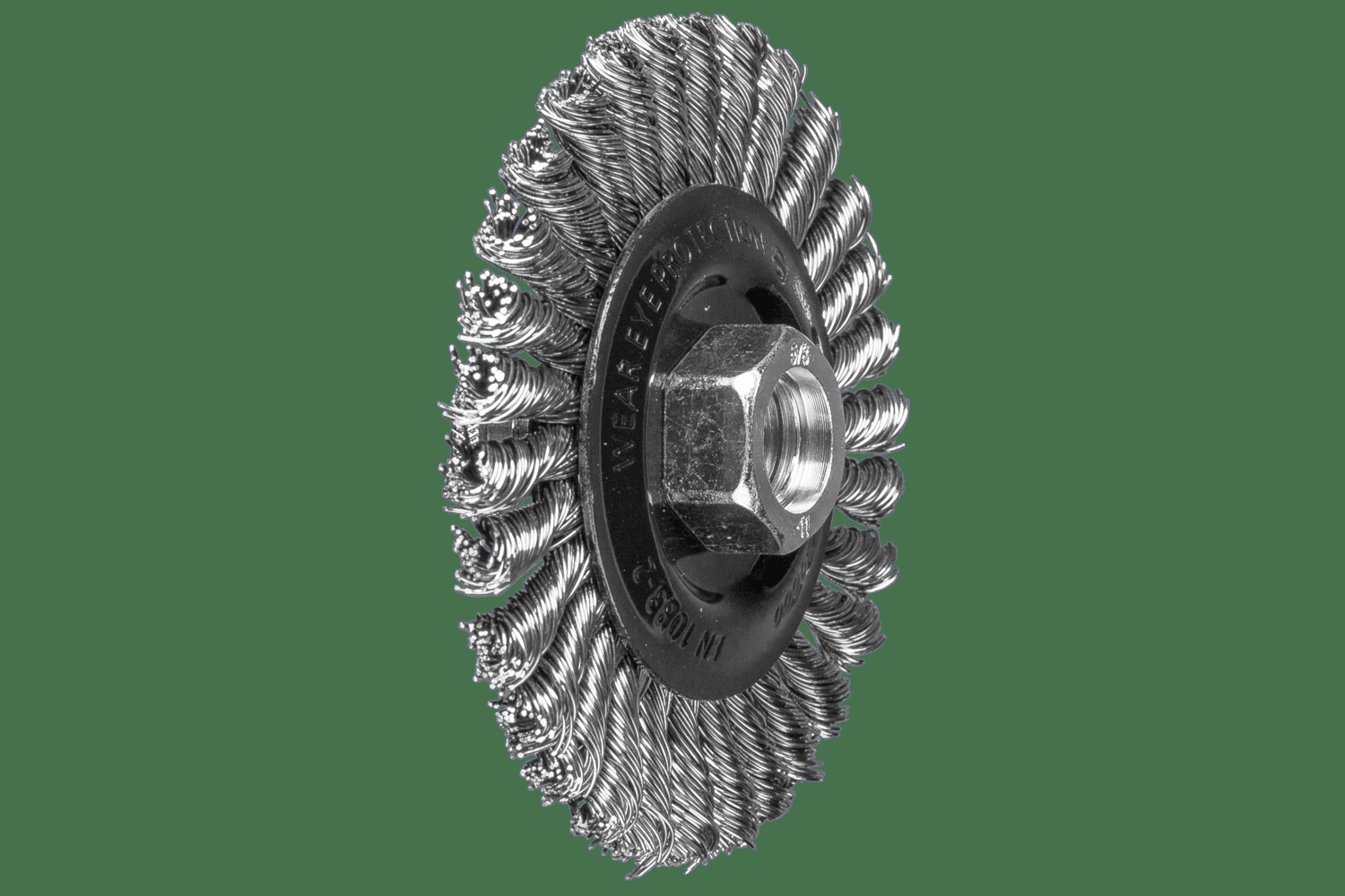PFERD TOOLS PSF Brosse circulaire Stringer Bead 4" Diam. .020 Acier inoxydable 5/8-11" Filetage