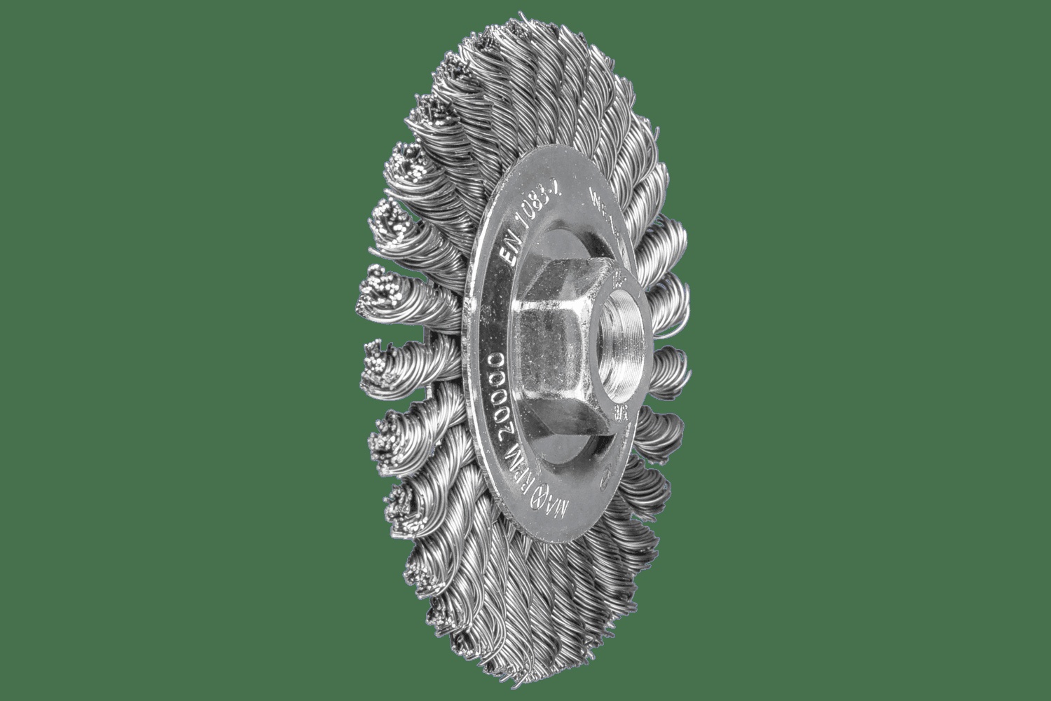 PFERD TOOLS PSF Brosse circulaire Stringer Bead 4" Diam. .020 Acier au carbone 5/8-11" Filetage