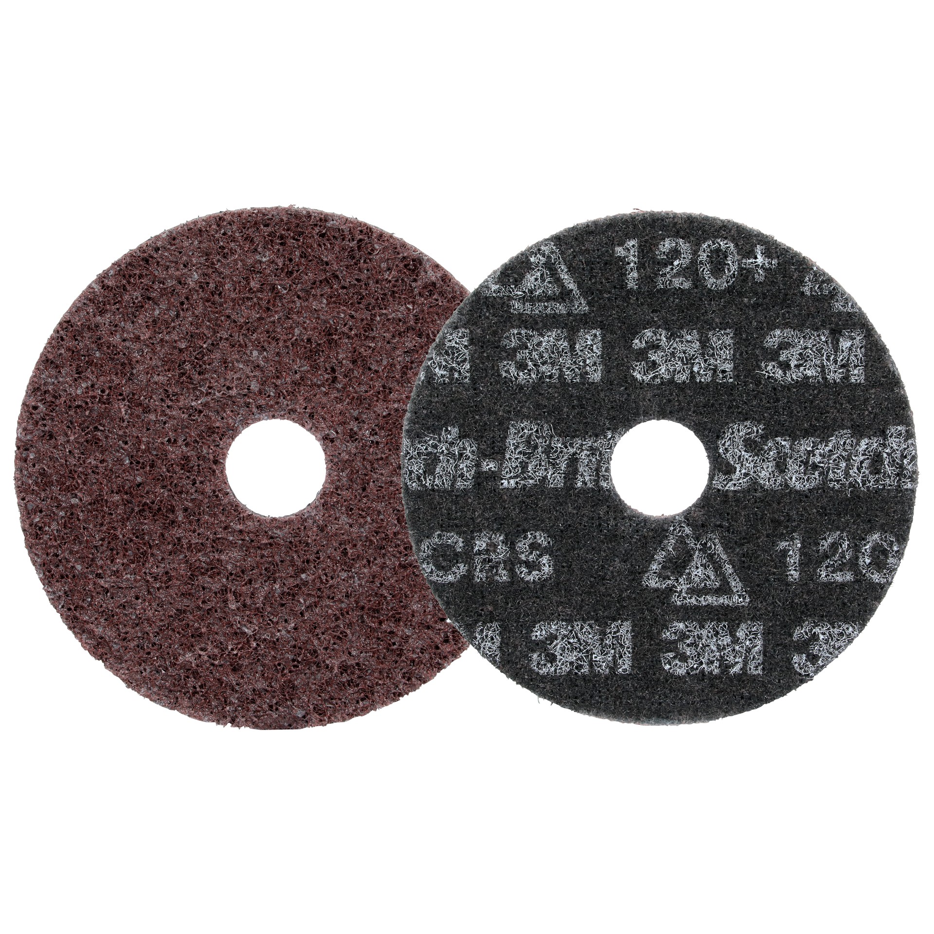Scotch-Brite™ Precision Heavy Duty Surface Conditioning Disc, HD-DH, Coarse 120+, 4-1/2 in x 7/8 in (114.3 mm x 22.23 mm), 50 ea/Case