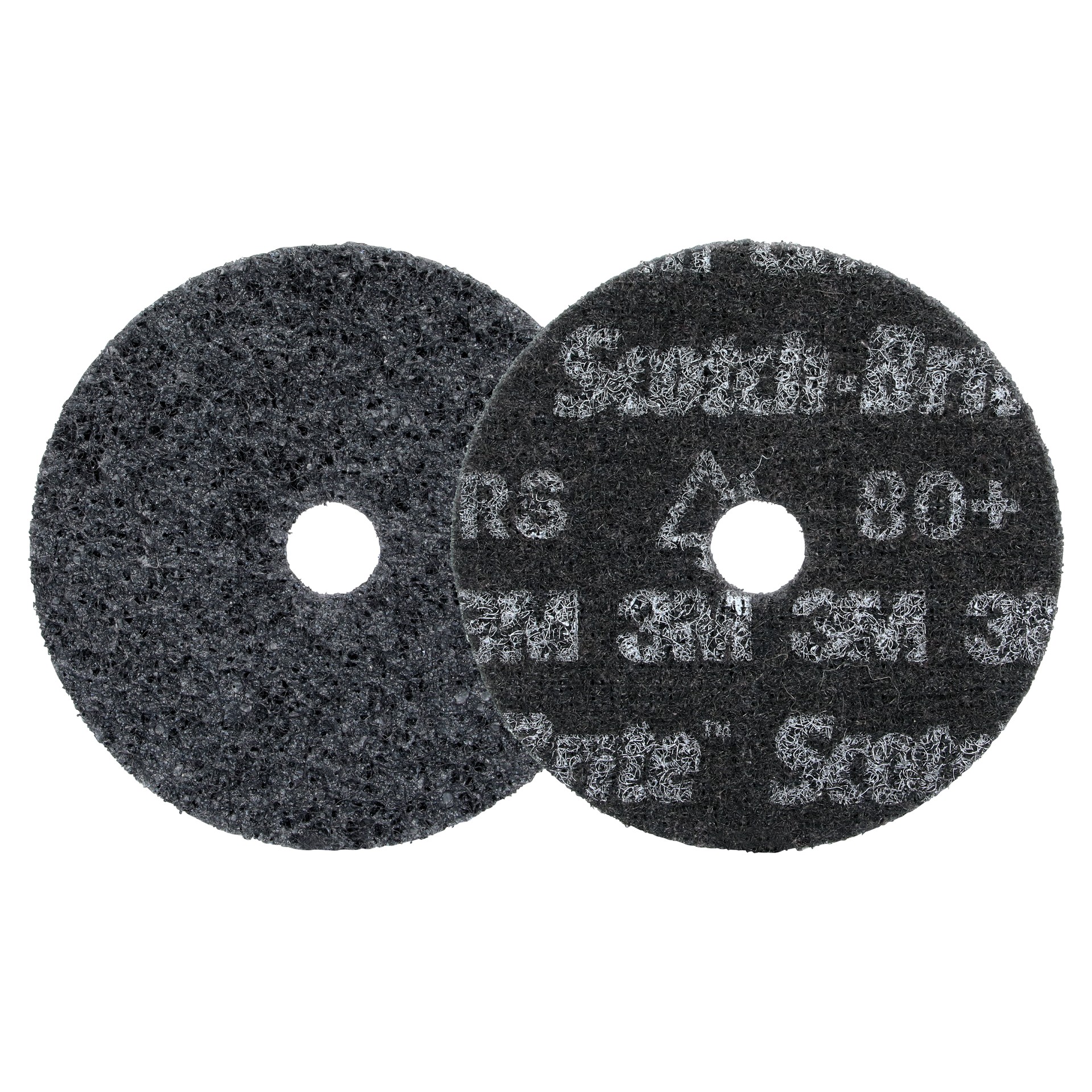 Scotch-Brite™ Precision Heavy Duty Surface Conditioning Disc, HD-DH, Extra Coarse 80+, 4 in x 5/8 in (101.6 mm x 15.875 mm), 100 ea/Case