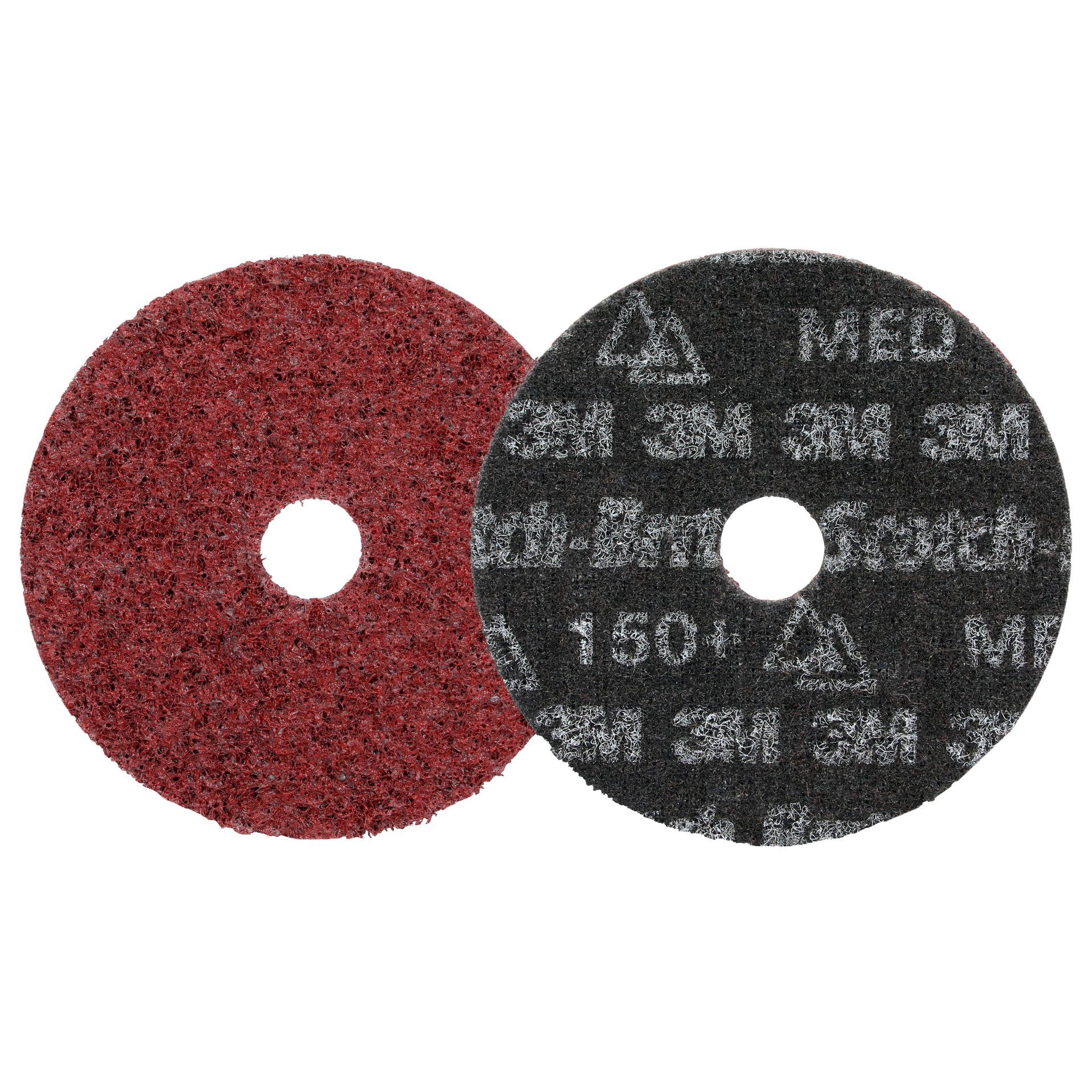 Scotch-Brite™ Precision Heavy Duty Surface Conditioning Disc, HD-DH, Medium 150+, 5 in x 7/8 in (127 mm x 22.23 mm), 50 ea/Case