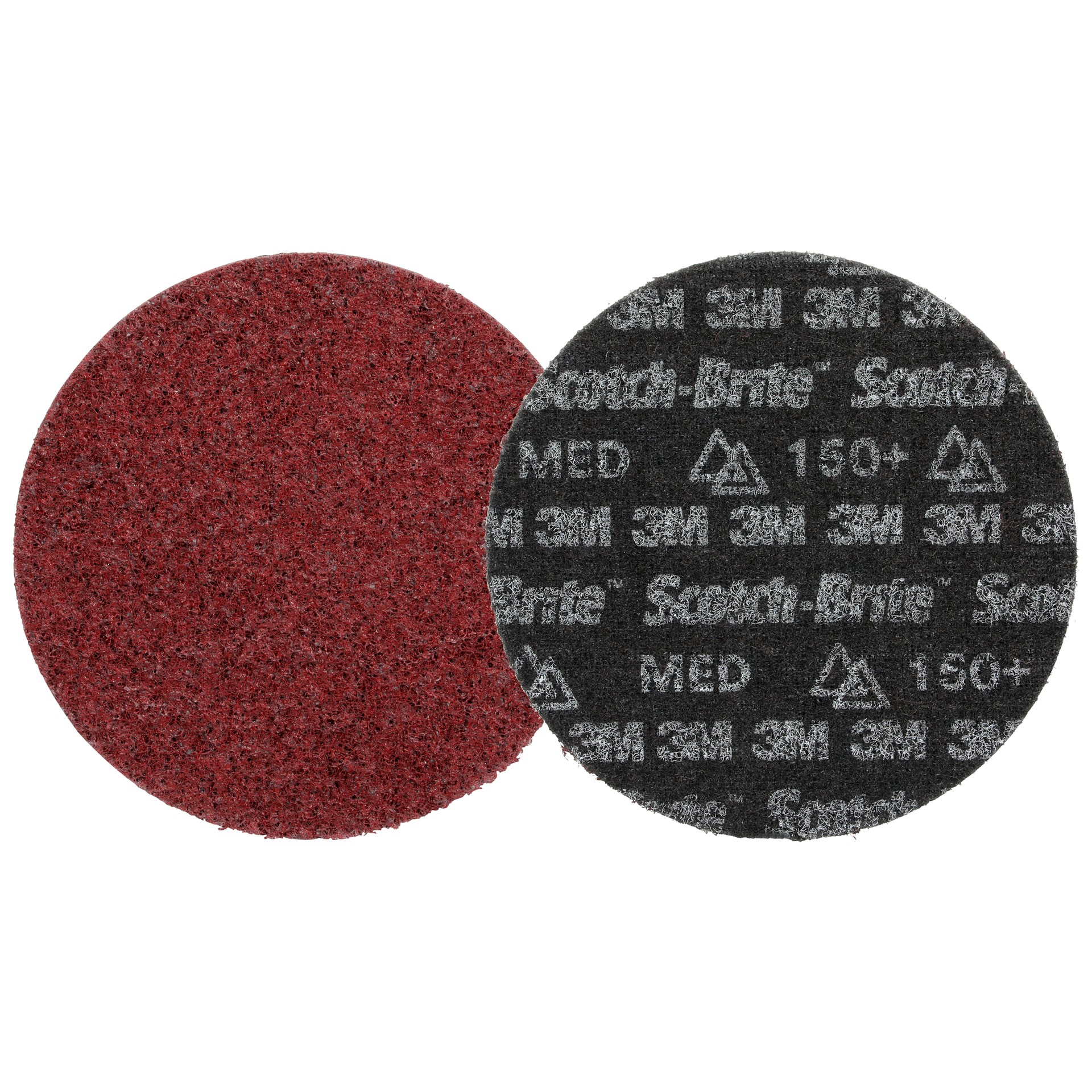 Scotch-Brite™ Precision Heavy Duty Surface Conditioning Disc, HD-DH, Medium 150+, 6 in x NH (152.4 mm x NH), 50 ea/Case