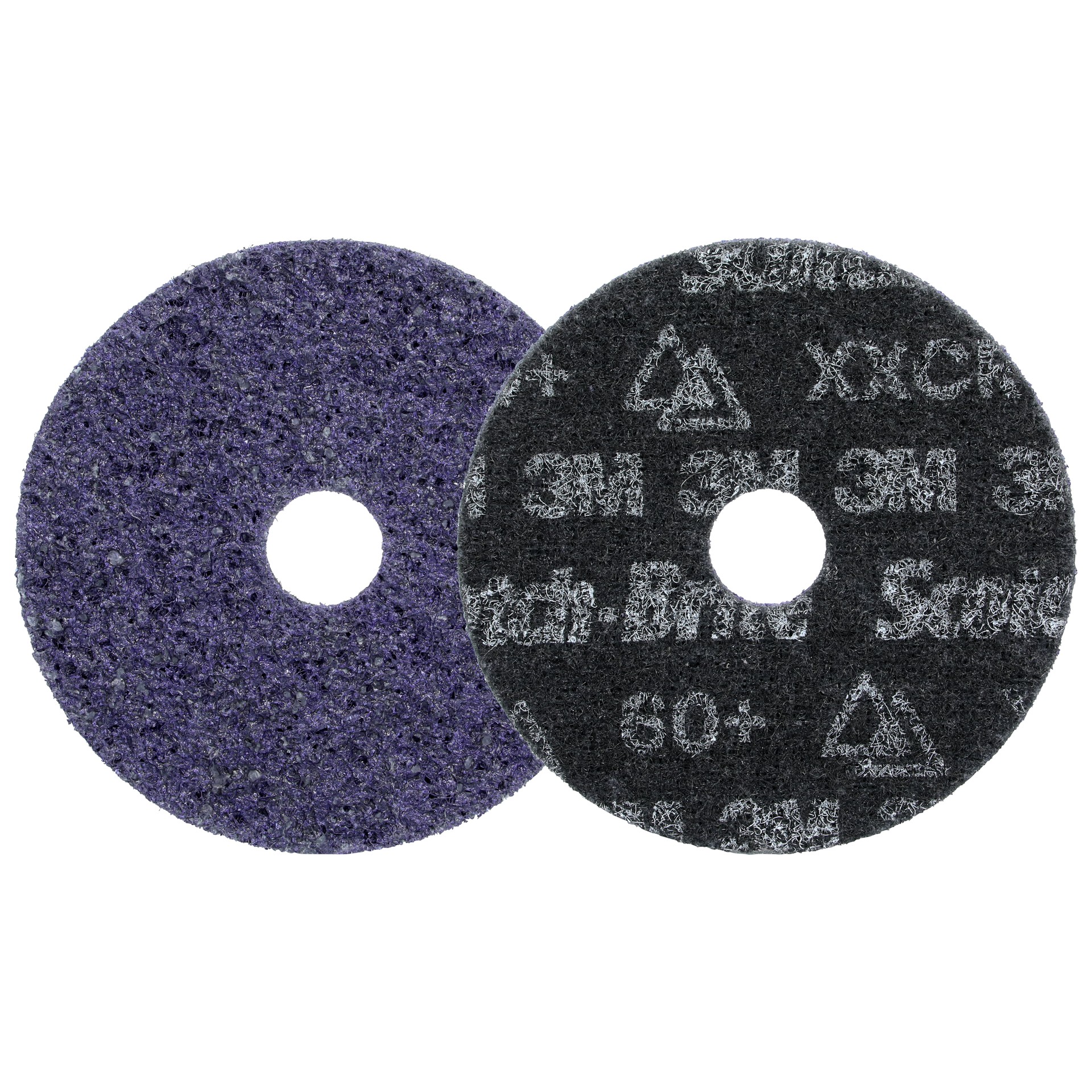 Scotch-Brite™ Precision Heavy Duty Surface Conditioning Disc, HD-DH, X-Extra Coarse 60+, 4-1/2 in x 7/8 in (114.3 mm x 22.23 mm), 50 ea/Case