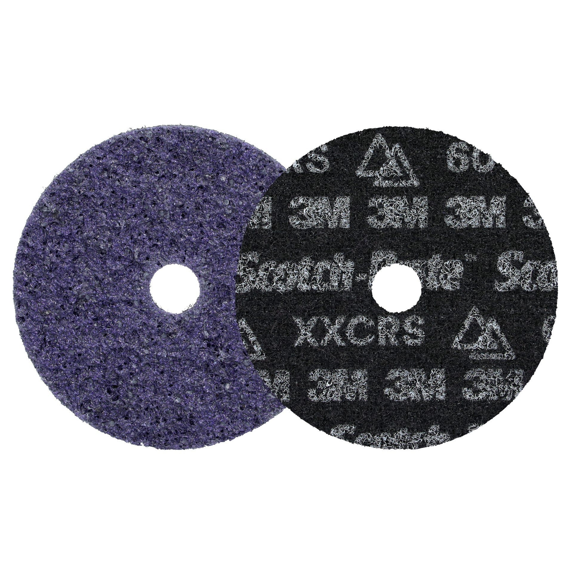 Scotch-Brite™ Precision Heavy Duty Surface Conditioning Disc, HD-DH, X-Extra Coarse 60+, 4 in x 5/8 in (101.6 mm x 15.875 mm), 100 ea/Case