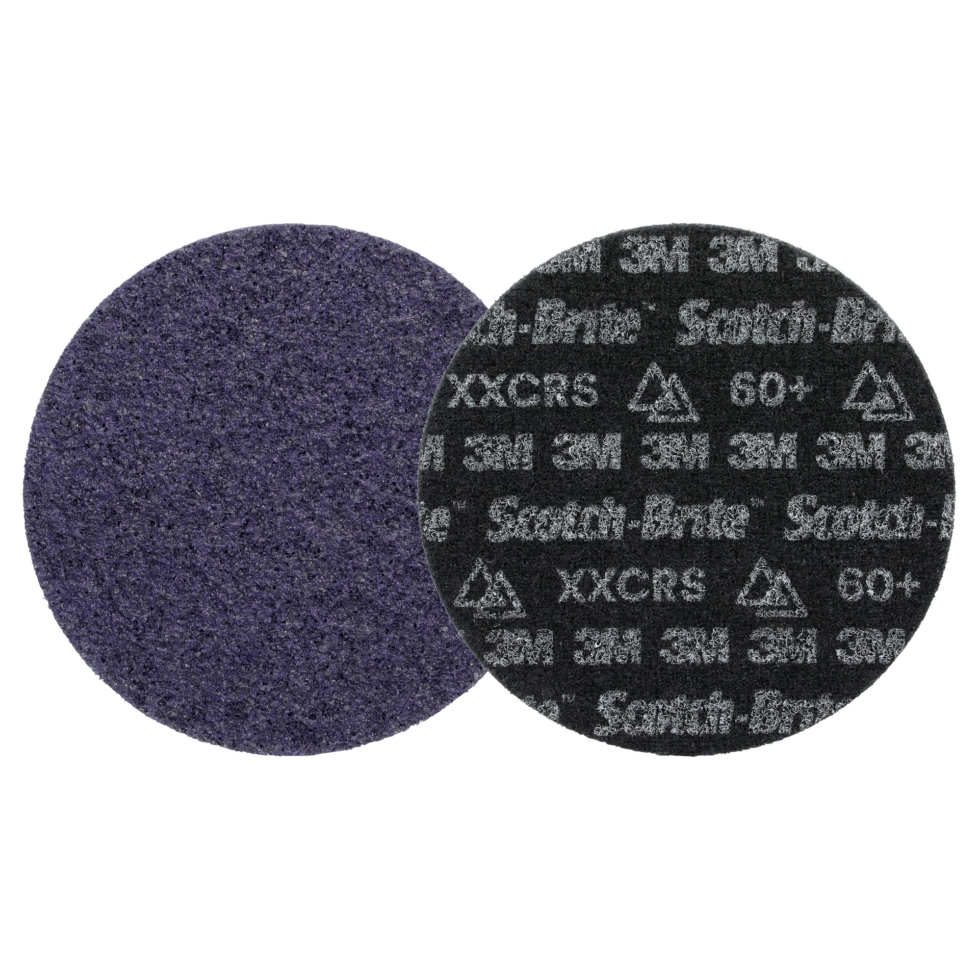Scotch-Brite™ Precision Heavy Duty Surface Conditioning Disc, HD-DH, X-Extra Coarse 60+, 5 in x NH (127 mm x NH), 50 ea/Case