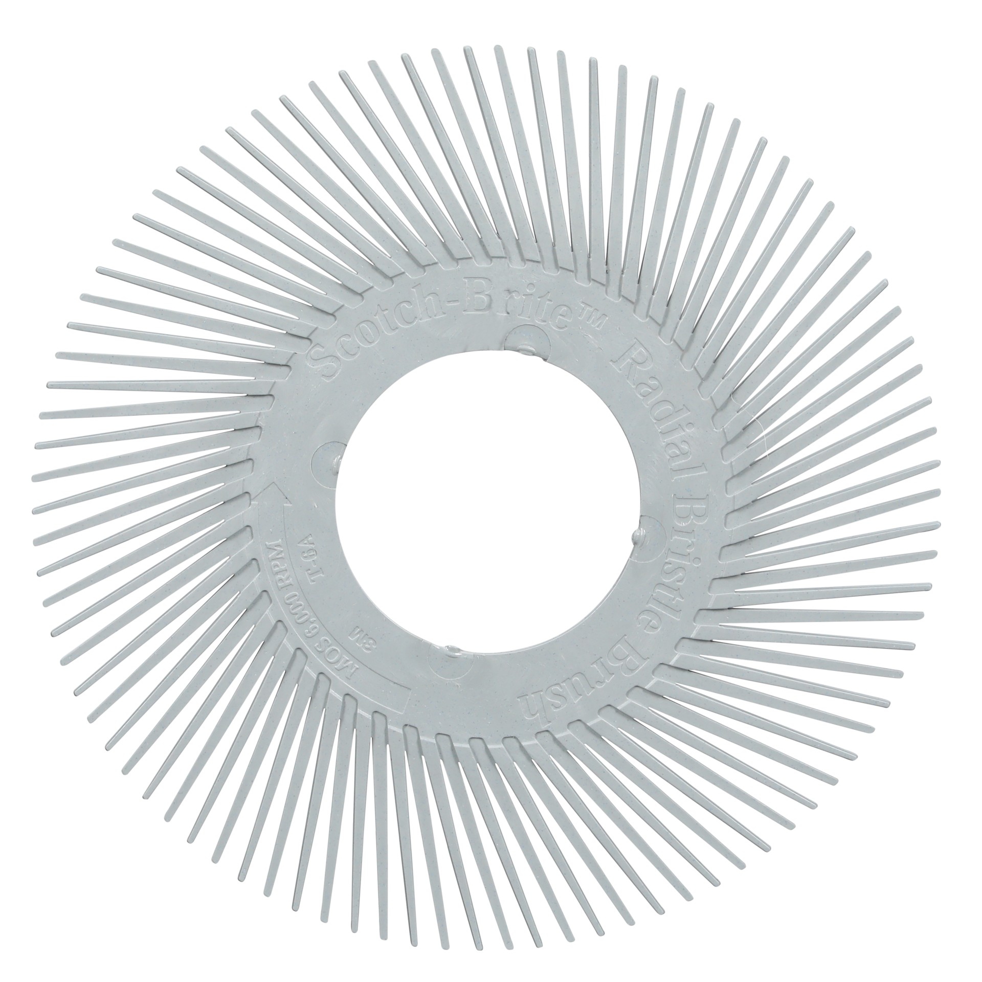 Scotch-Brite™ Precision Radial Bristle Brush, PN-RB, 120+, 152.4 mm (6 in), Type A, without Adapter, 40/Carton, 80 ea/Case