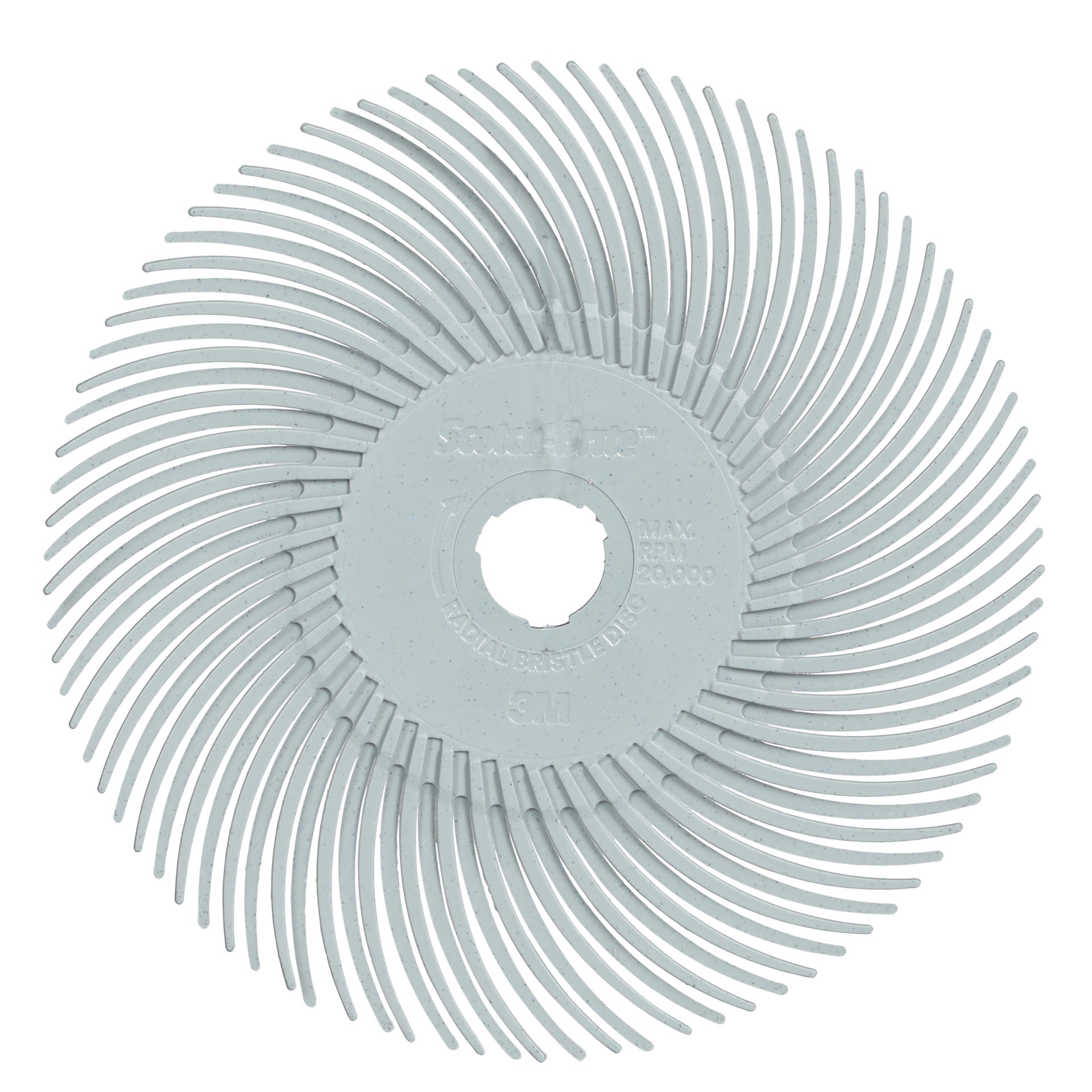 Scotch-Brite™ Precision Radial Bristle Brush, PN-RB, 120+, 76.2 mm x 9.525 mm (3 in x 3/8 in), Type C, 40/Carton, 80 ea/Case