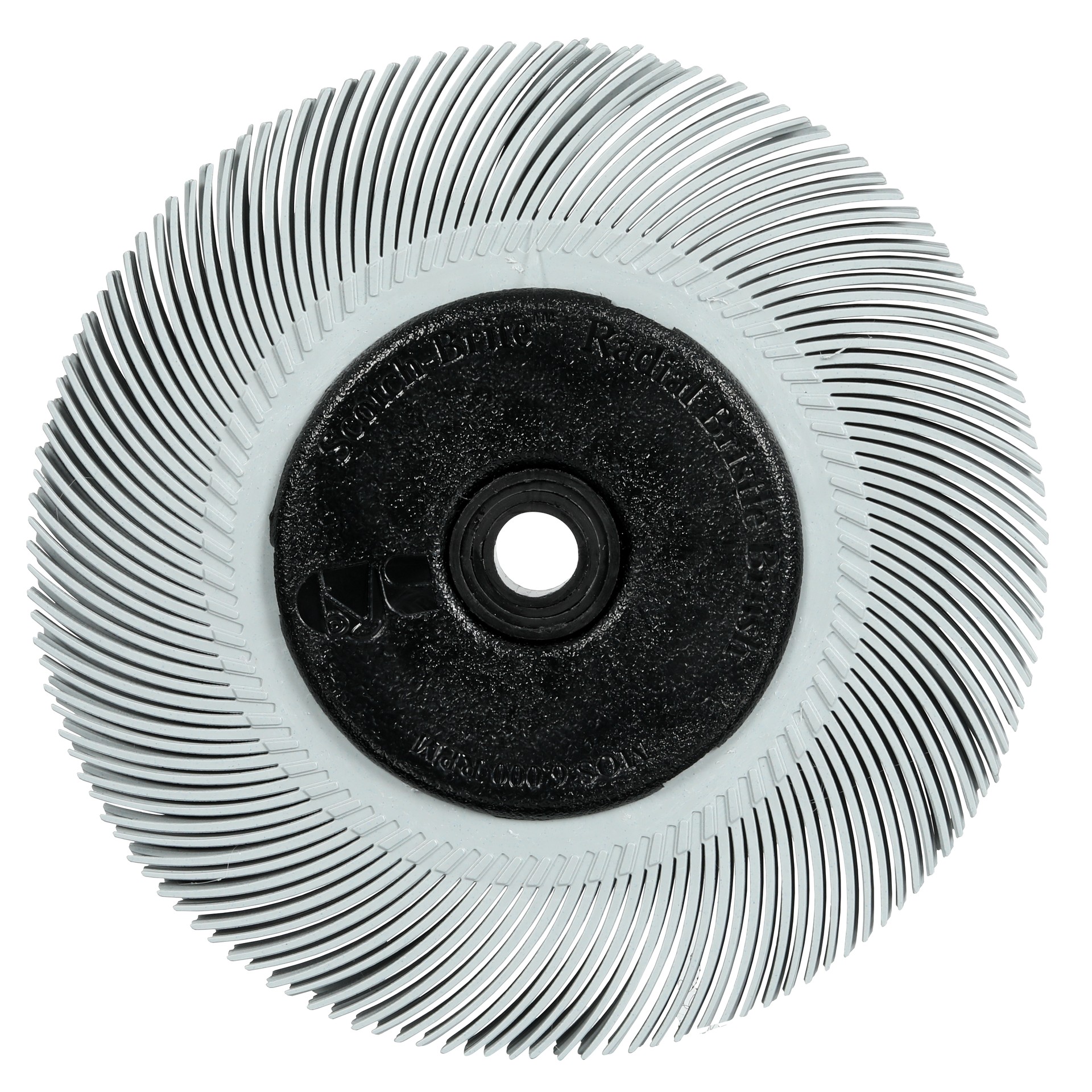 Scotch-Brite™ Precision Radial Bristle Brush, PN-RB, 120+, 193.675 mm x 25.4 mm x 31.75 mm(7-5/8x1x1-1/4)TypeC w/Flange, 2 ea/Case