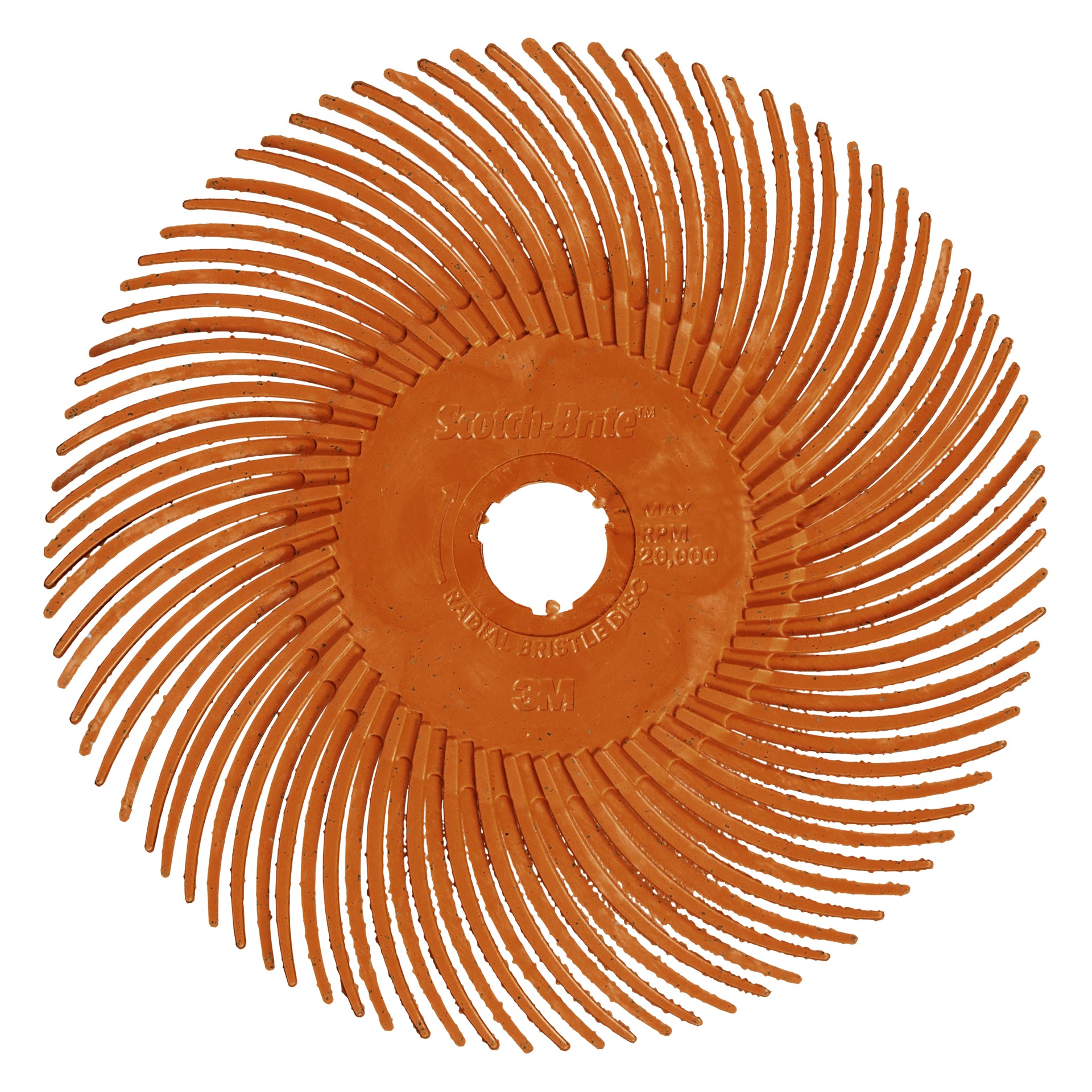 Scotch-Brite™ Precision Radial Bristle Brush, PN-RB, 80+, 50.8 mm x 9.525 mm (2 in x 3/8 in), Type C, 40/Carton, 80 ea/Case