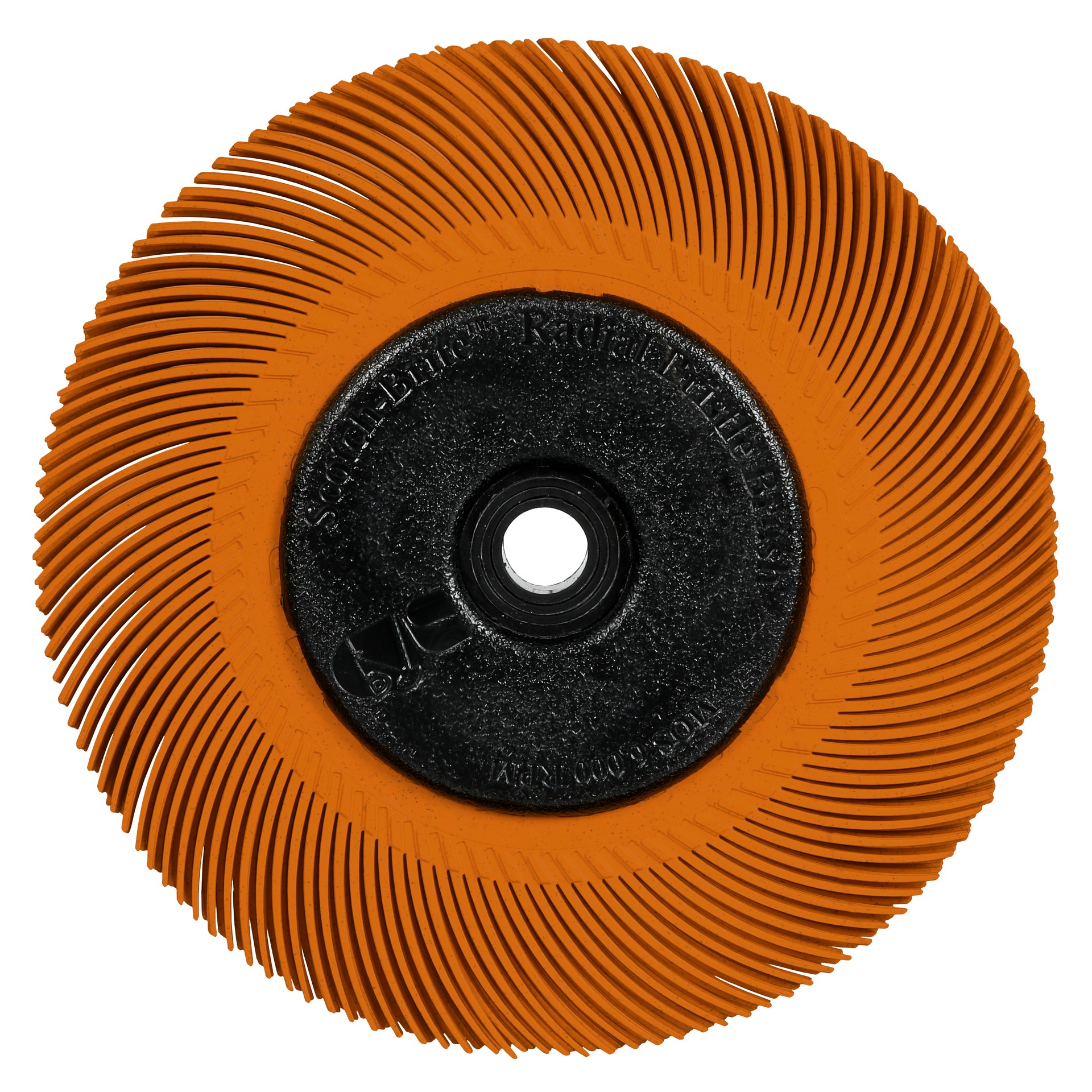 Scotch-Brite™ Precision Radial Bristle Brush, PN-RB, 80+, 193.675 mm x 25.4 mm x 31.75 mm(7-5/8x1x1-1/4)Type C w/Flange, 2 ea/Case