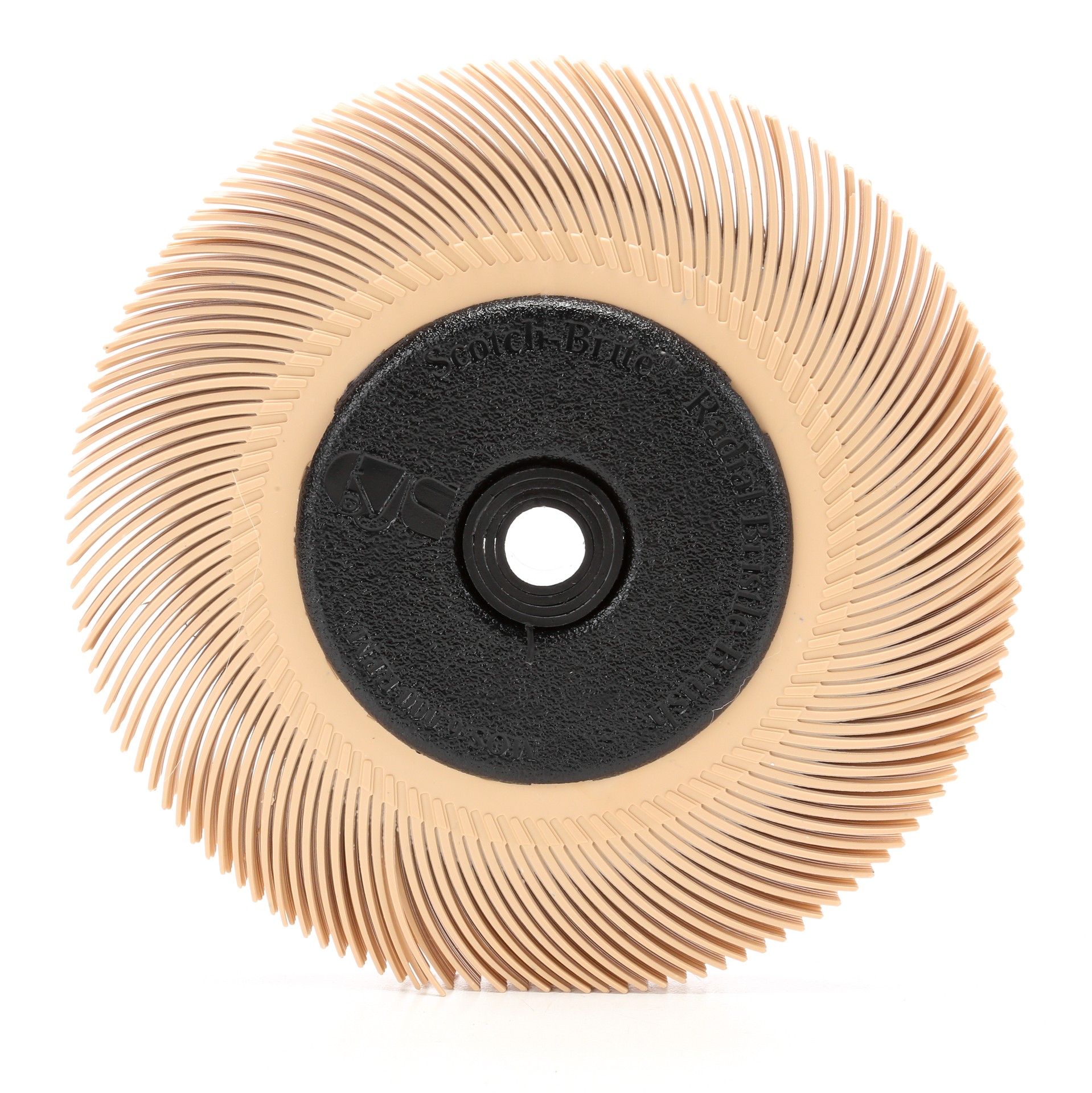 Scotch-Brite™ Radial Bristle Brush, BB-ZB, 6 micron, 6 in x 7/16 in x 1 in (15.24 cm x 1.11 cm x 2.54 cm)