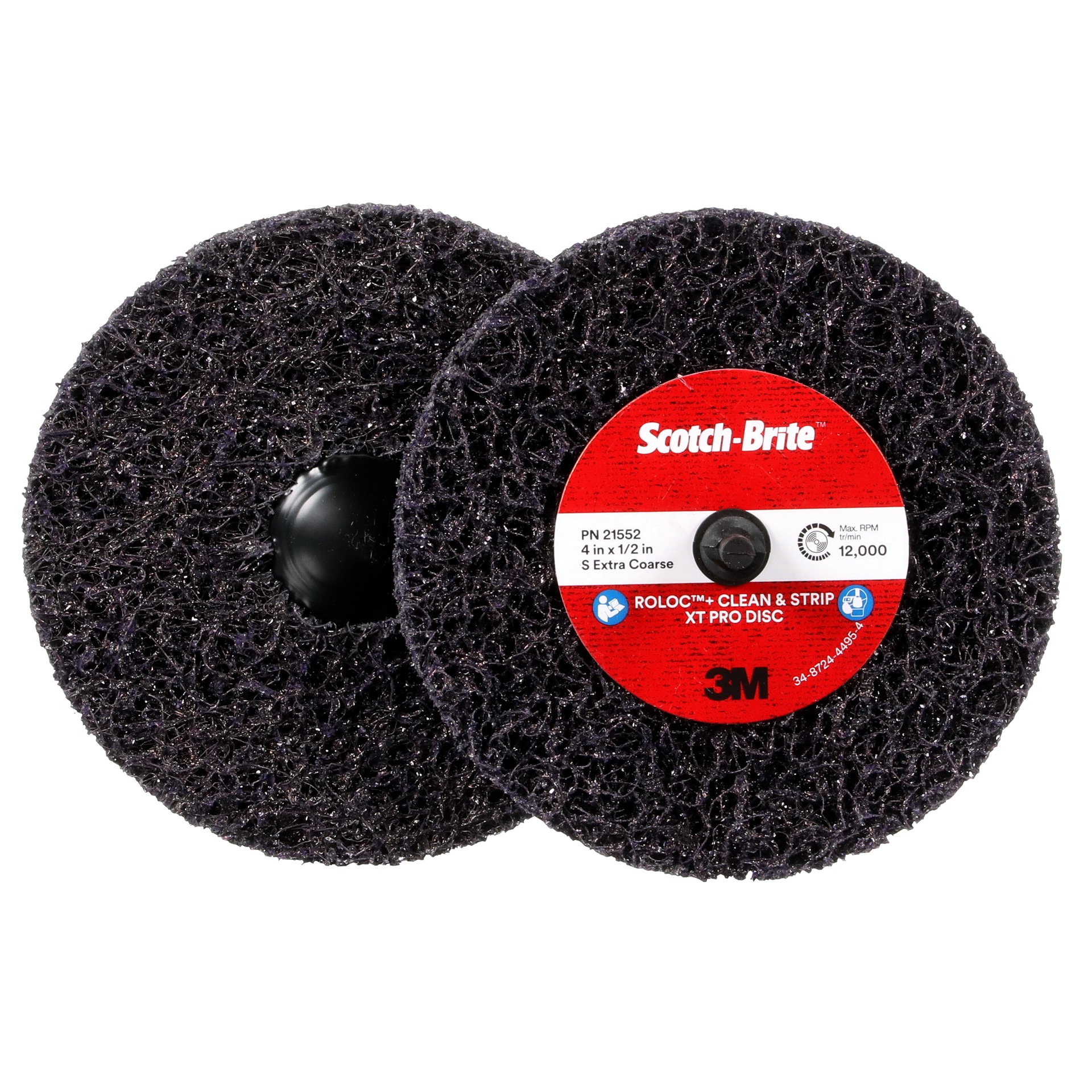 Disque Clean and Strip XT Pro Roloc(MC)+ Scotch-Brite(MC), TR+, grain S EXTRA GROSSIER, 10,16 x 1,27 cm (4 x 0,5 po)