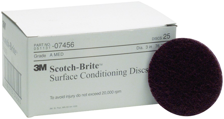 Disque de conditionnement de surface Scotch-Brite™, SC-DH, MED, 3 po x NH (7,62 cm x NH)